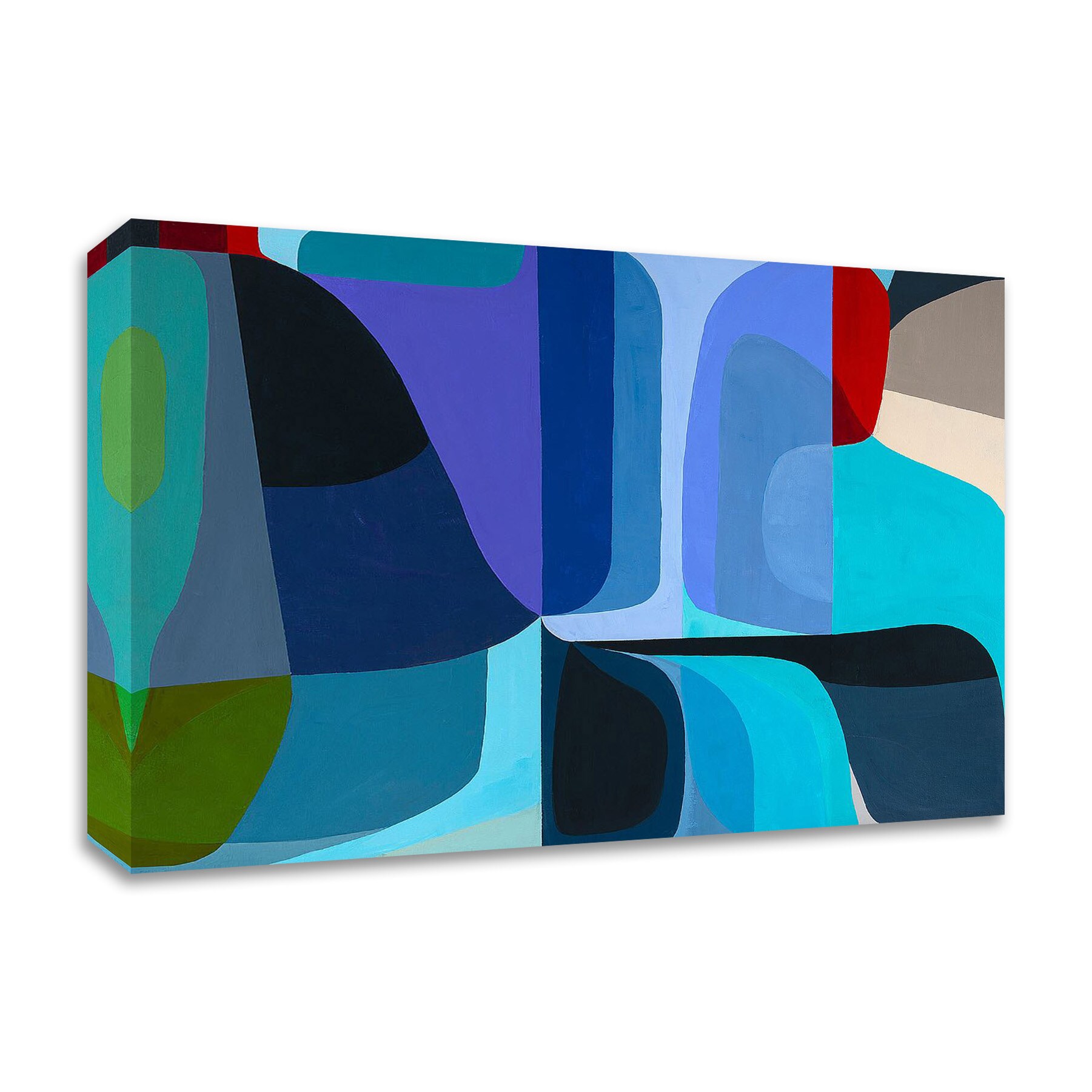 Tangletown Fine Art 8G999DC-3224 Merging Waters Marion Griese 24-in H x 32-in W Abstract Print on Canvas