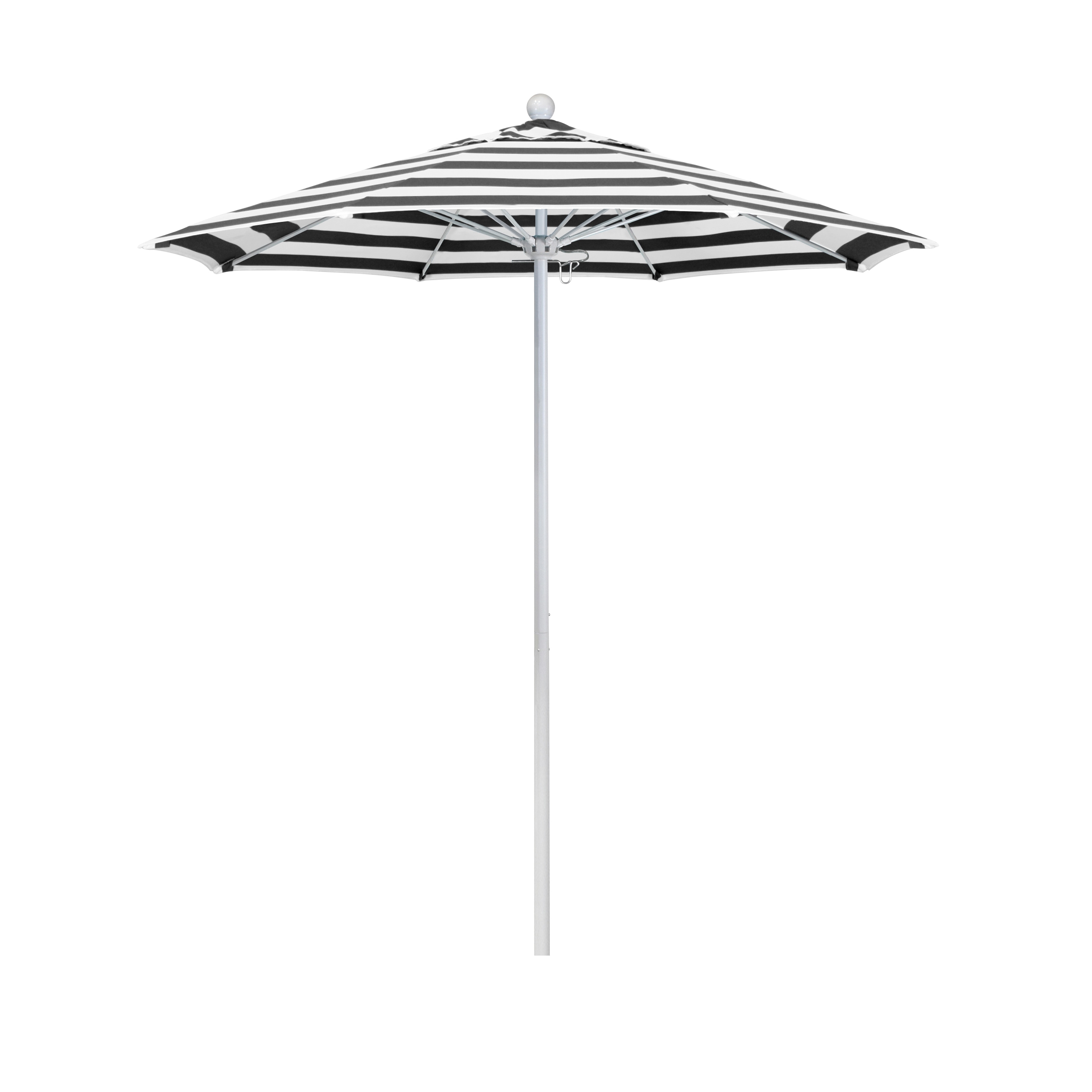 California Umbrella ALTO758170-58030 7.5-ft Aluminum Multiple colors/finishes No-tilt Market Patio Umbrella