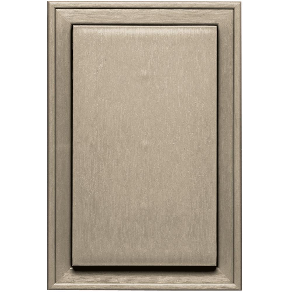 Builders Edge 130120001030 8-in x 12-in Paintable Vinyl Universal Mounting Block