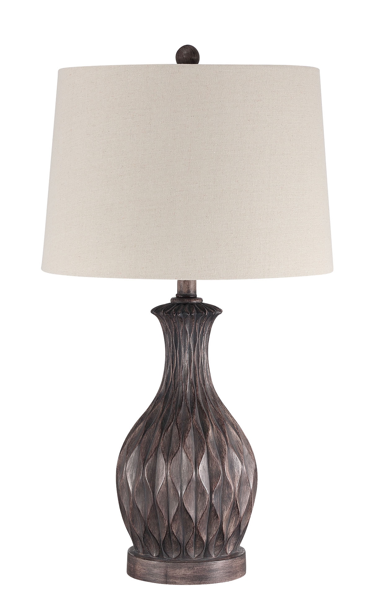 Craftmade 86268 26.75-Inches Painted Brown On/Off switch Table Lamp with Fabric Shade