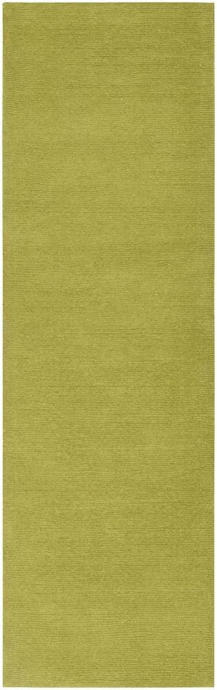 Surya Mystique 2 X 8 (ft) Wool Lime Indoor Solid Runner Rug at Lowes.com