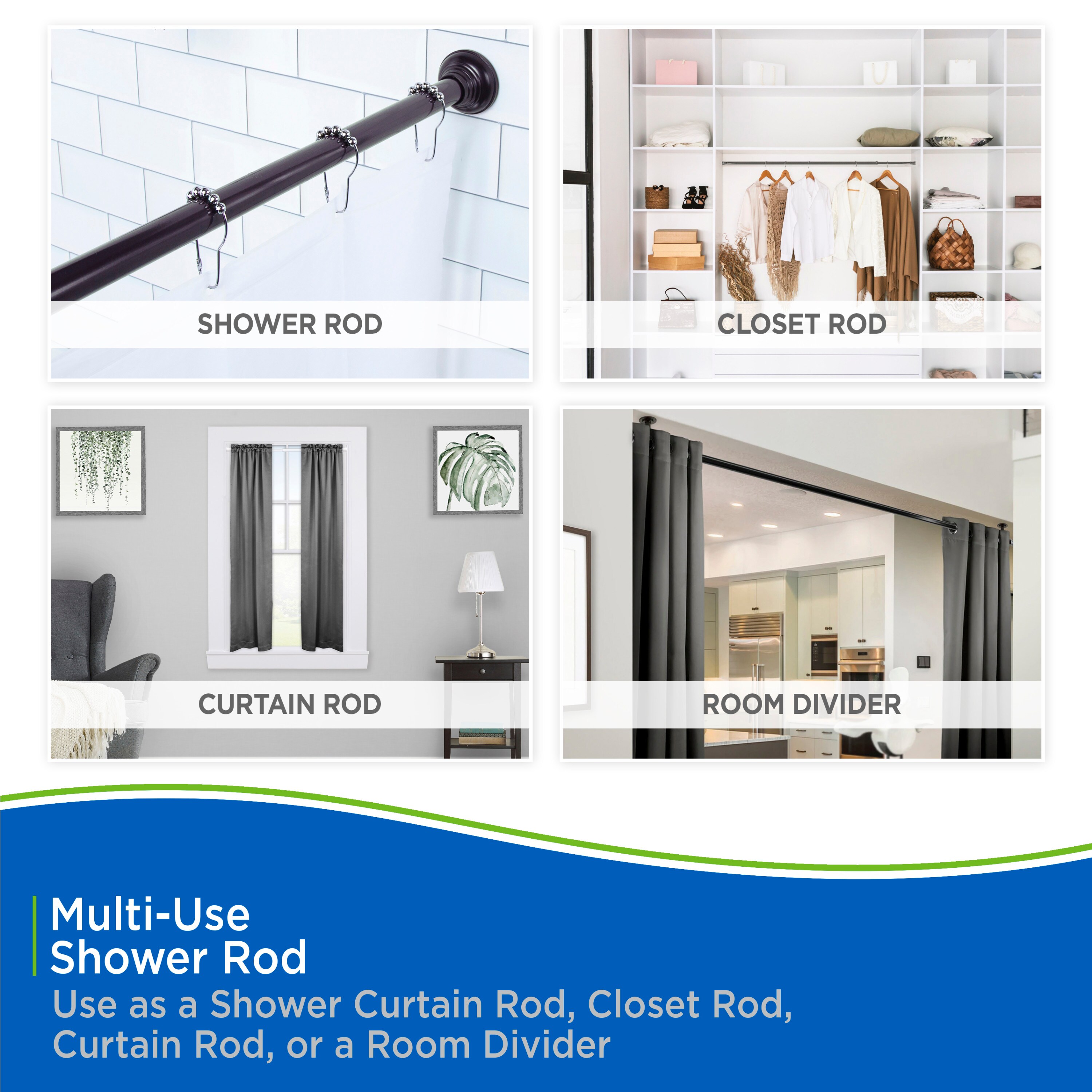 Kenney KN912C/35HUS Shower-Rods - View #9