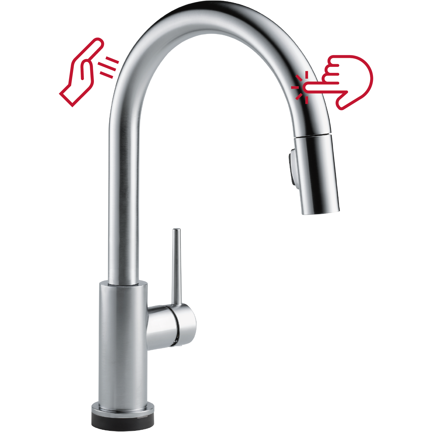 Delta 9159TL-AR-DST Trinsic Arctic Stainless Single Handle Deck-mount Touchless Pull-down Kitchen Faucet with Sprayer