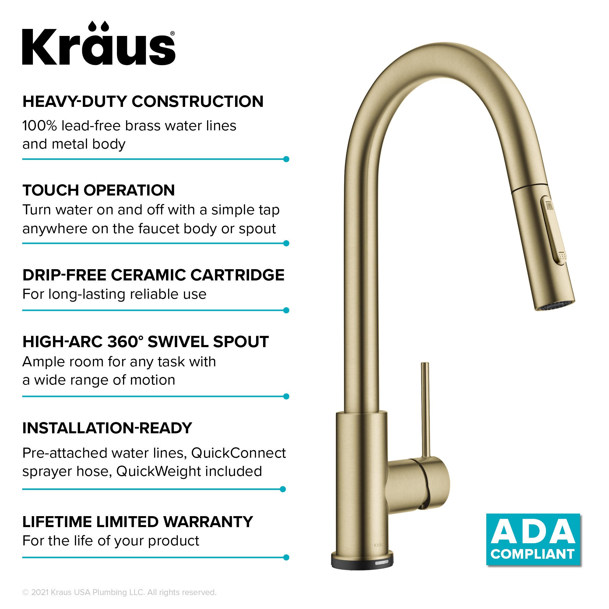 Kraus KTF-3104BG Kitchen-Faucets - View #17