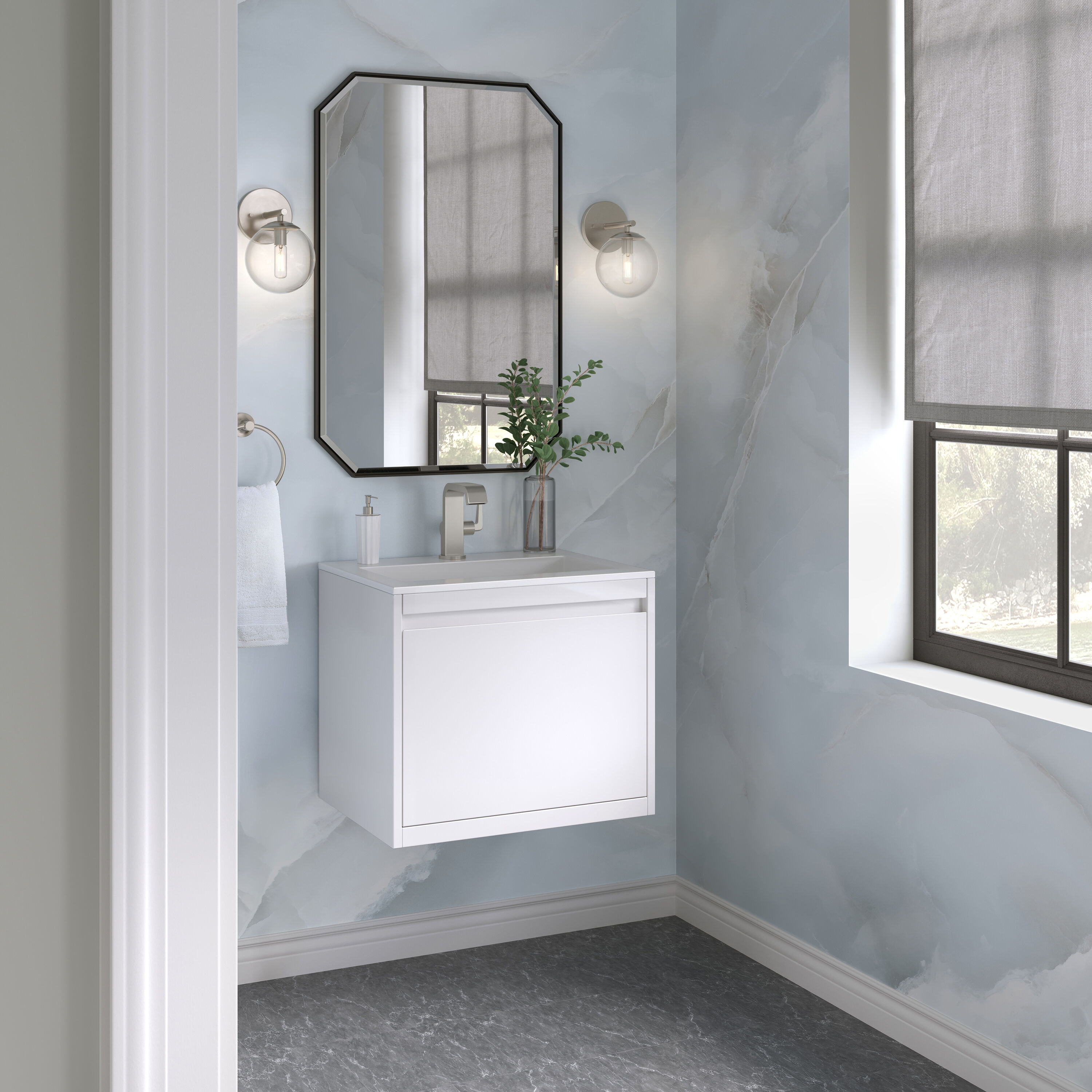 James Martin Vanities 805-V23.6-GW-BN-GW Bath-Vanity-Combo - View #5