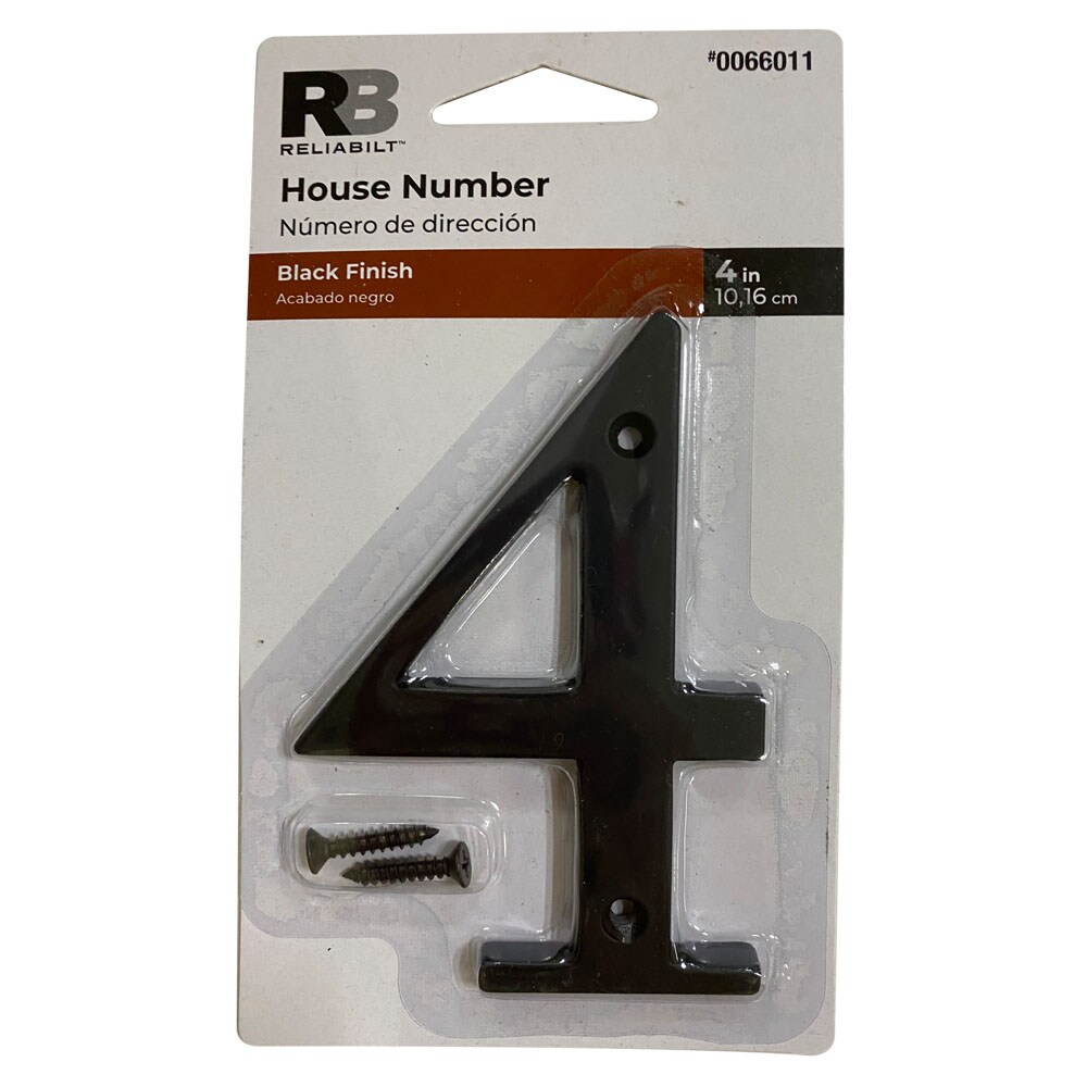 Urbalabs Metal Letters 4 Inch Wrought Iron Cast Iron Metal Number Address  Numbers and Metal Letters for Outdoors/Indoors, Matching Screws Included