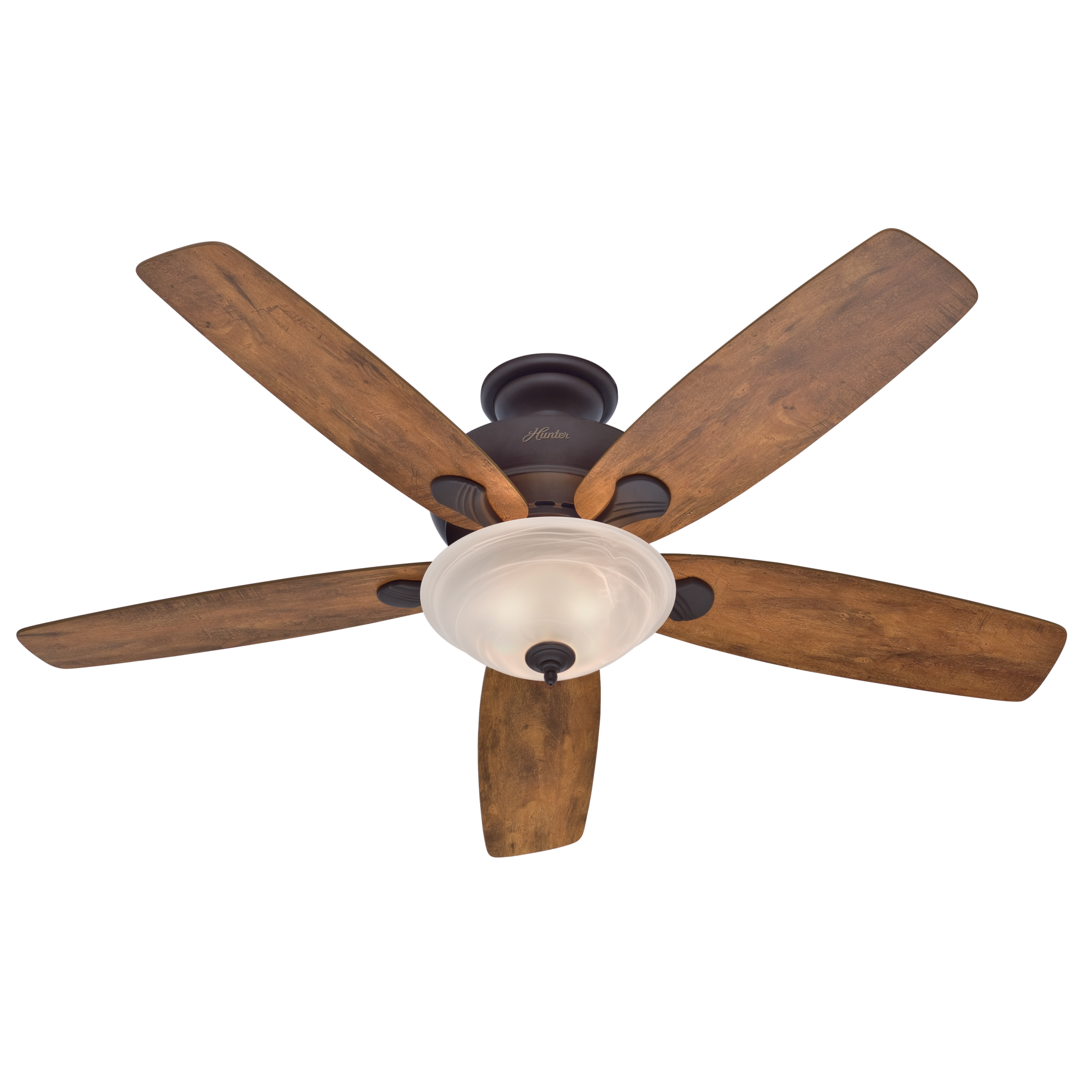 完成品 Hunter Regalia 60-in Downrod or Flush Mount New Bronze with 靴