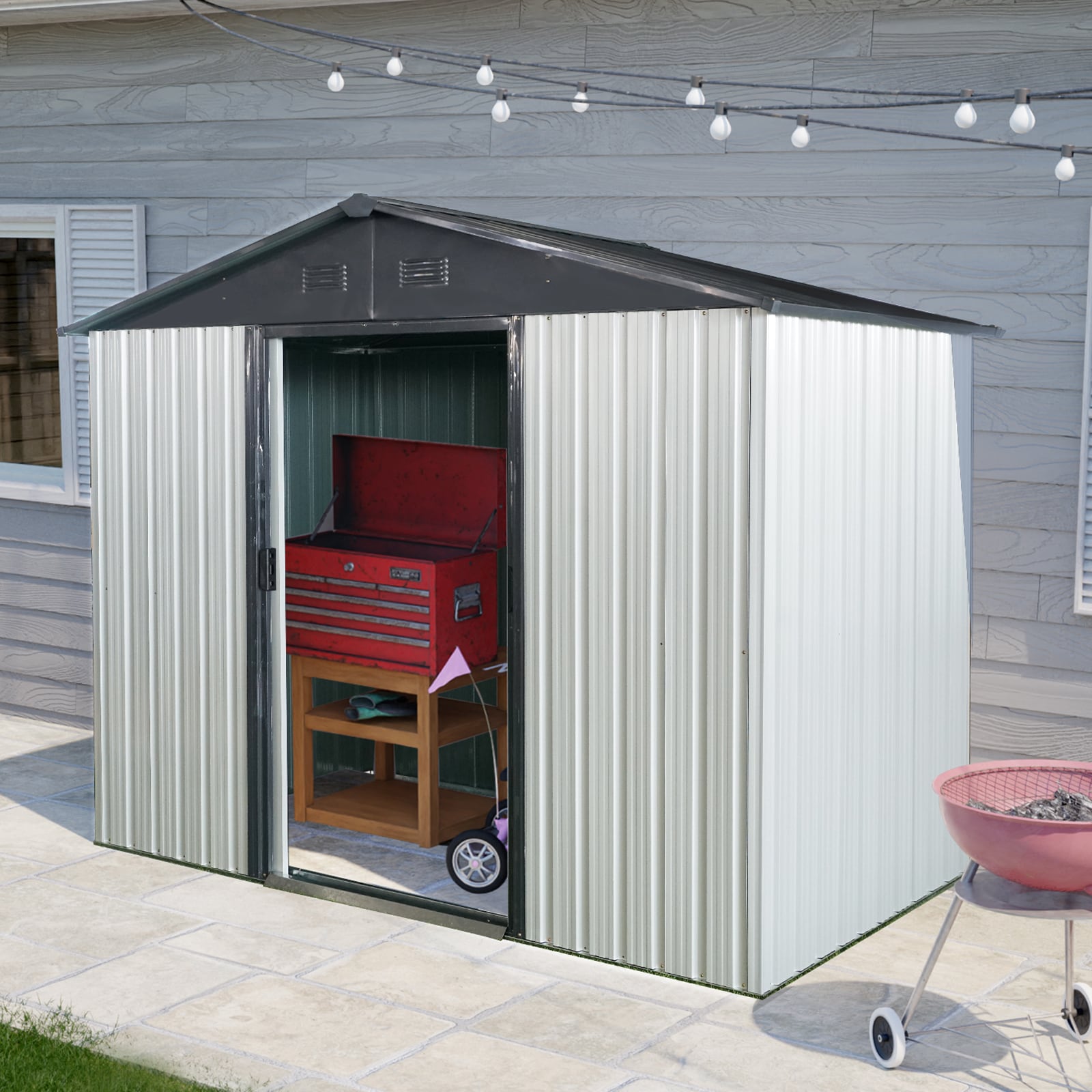 Xspracer ML-OS253WP Metal-Storage-Buildings-Sheds - View #6