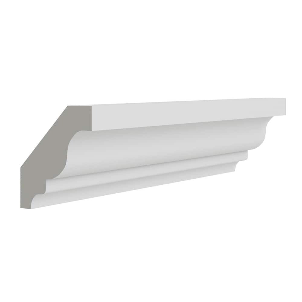 RELIABILT A03-CRM Cabinet Crown Moulding 2-in W x 96-in H x 1-in D Gray Painted