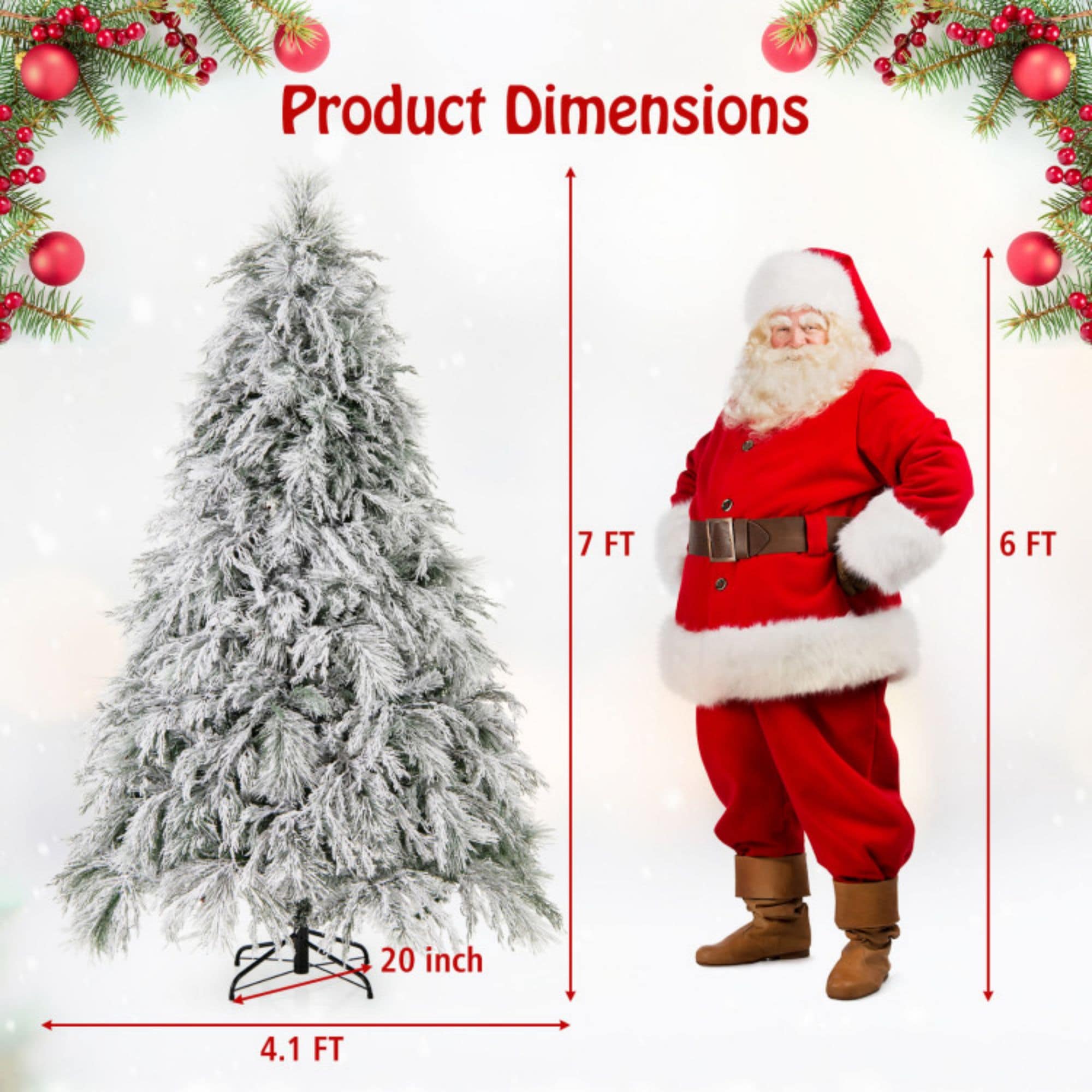 WELLFOR CR-K-M0544GN Artificial-Christmas-Trees - View #3