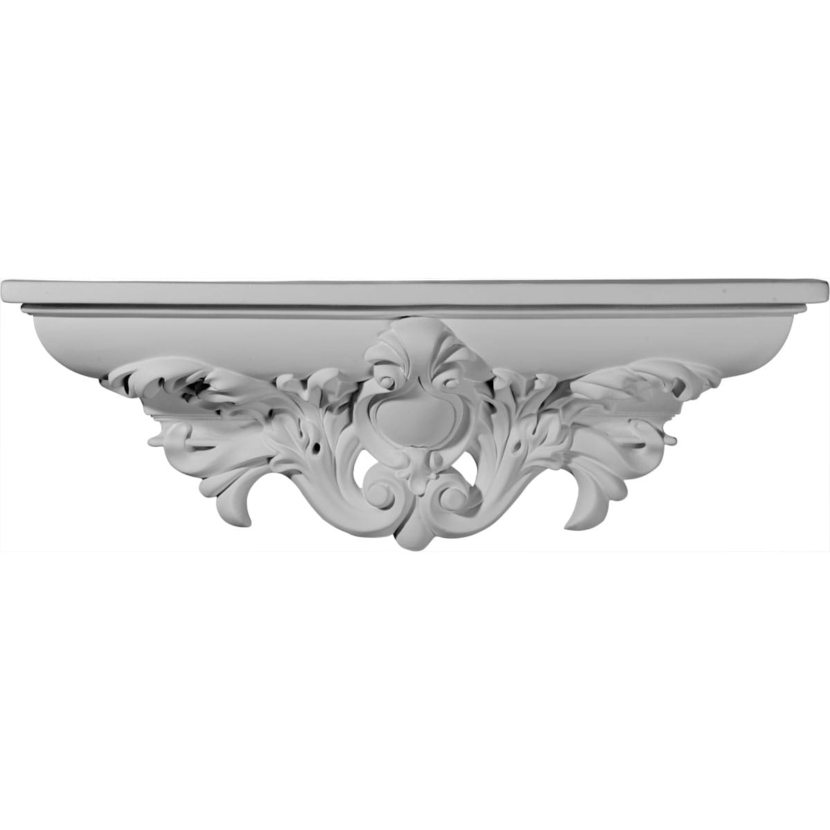 Ekena Millwork SH20X06X04HI 20-in L x 4-in D x 6.75-in H White Rectangular Floating Shelf