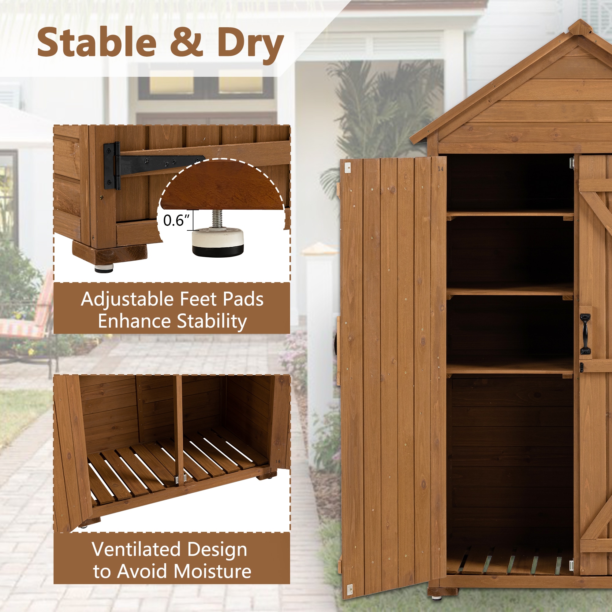 WELLFOR TWSG022-NA Wood-Storage-Buildings - View #5