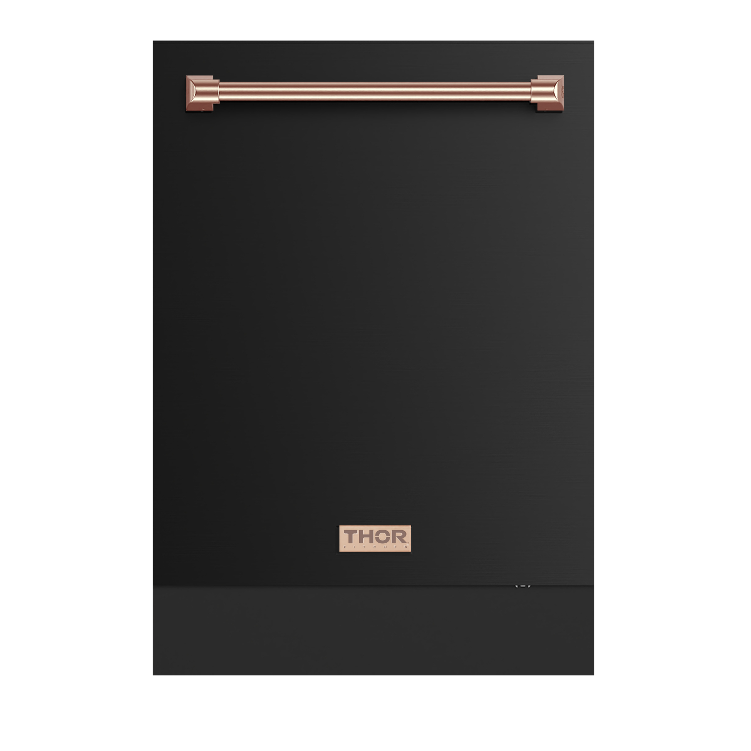 Thor Kitchen DW24X8BA00-RSG Gordon Ramsay 24-in Top Control Built-in Dishwasher With Third Rack ( Black with rose gold accents ) ENERGY STAR, 49-Decibel Very Quiet Sound Level