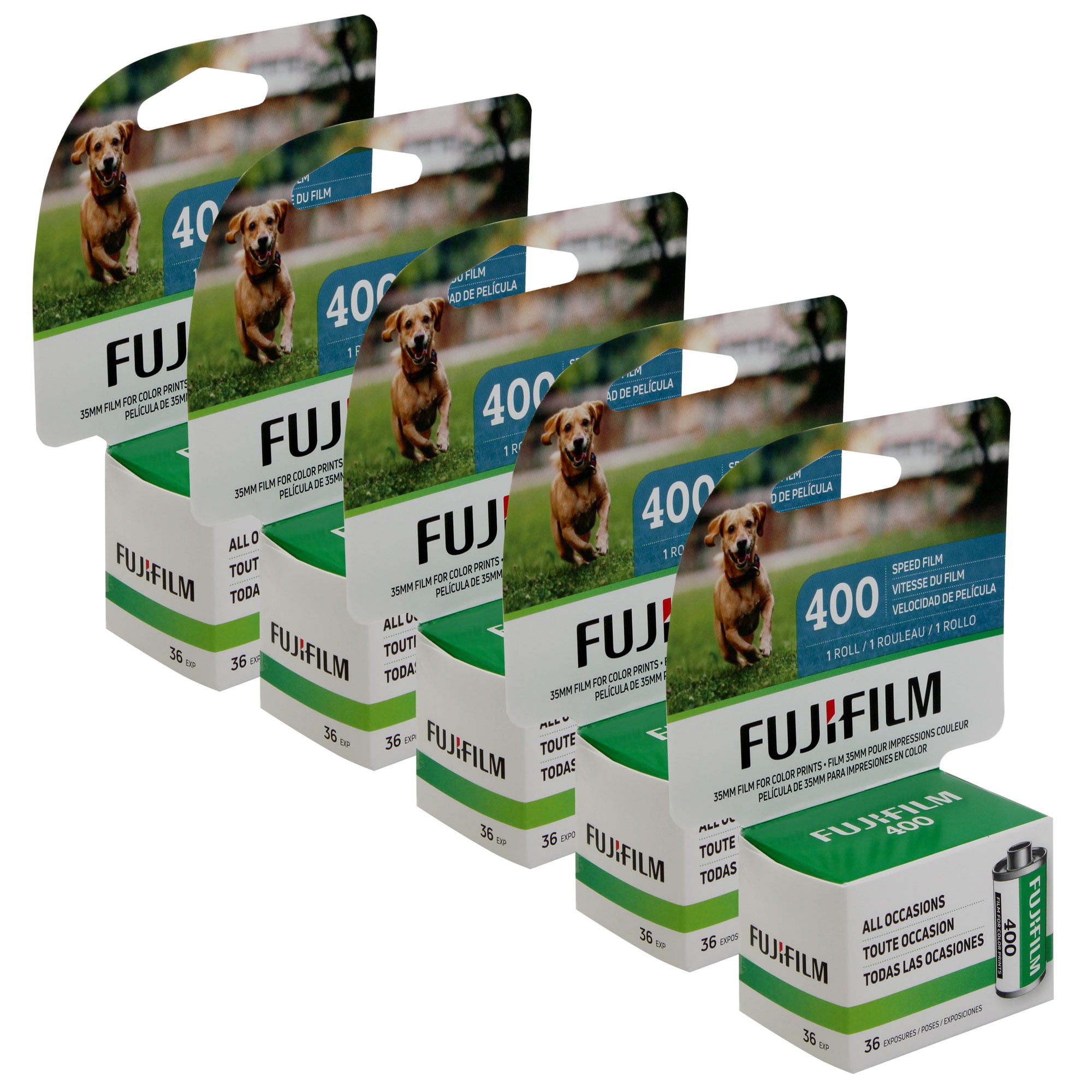 Fujifilm 5x  400 Color Negative Film 35mm Roll Film 36 Exposures