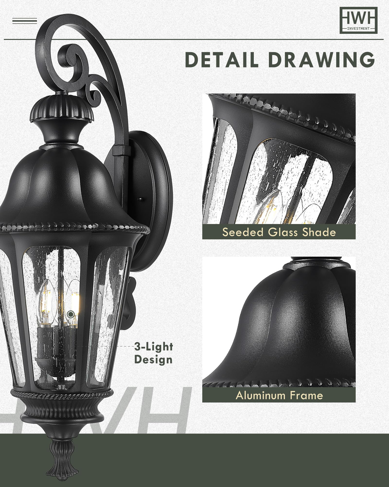 LTMATE LS5HW90B-L BK Outdoor-Wall-Lighting - View #3