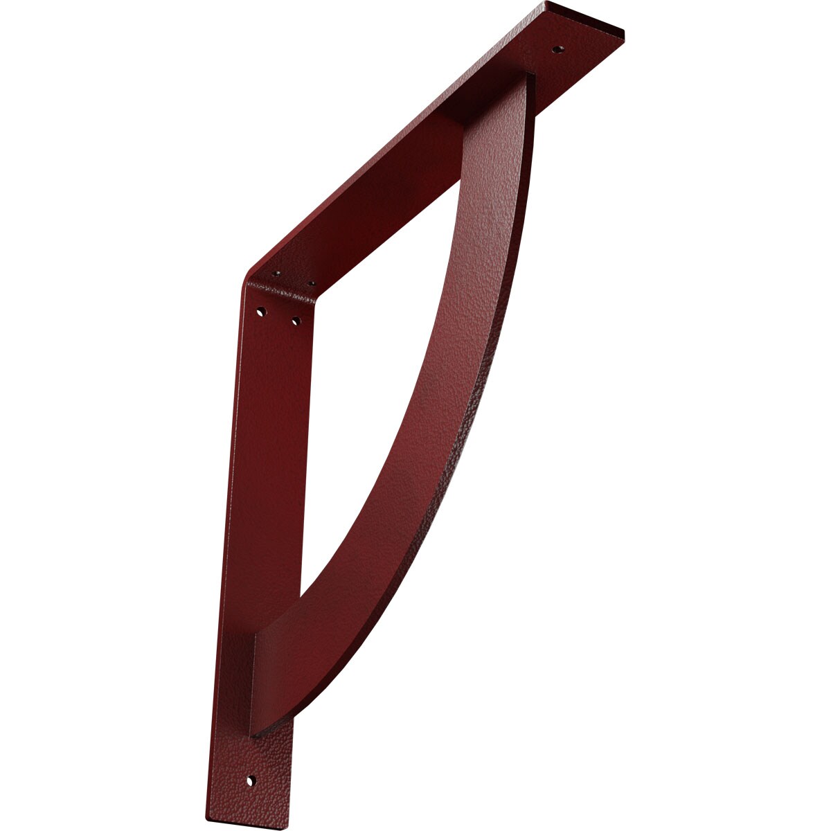 Ekena Millwork BKTM02X14X14BUHRE Bulwark 14-in x 2-in x 14-in Red Steel Countertop support bracket