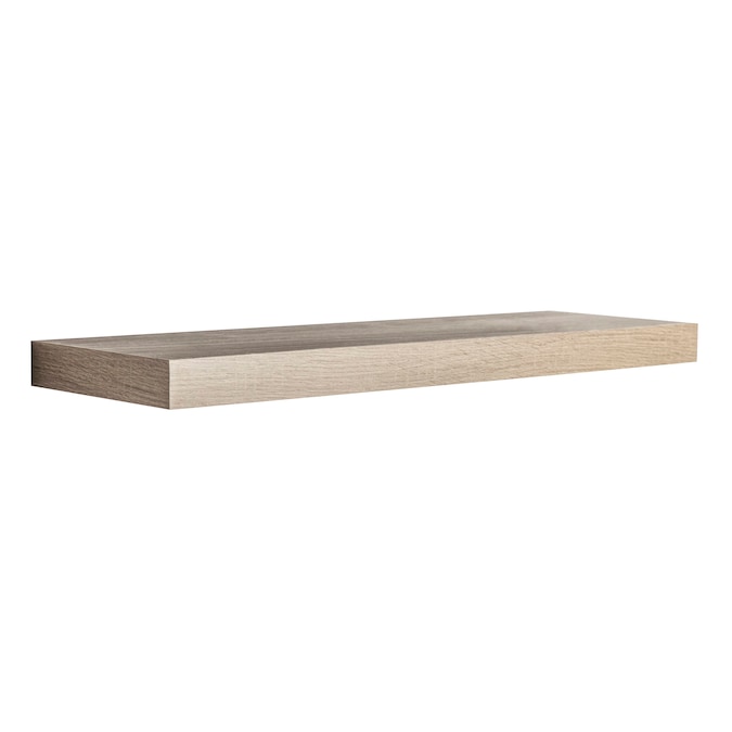 Particleboard Floating Shelf, Style Selections Wood Wall Mounted Shelving