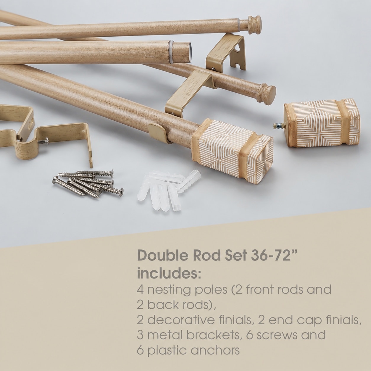 KIWDZFU LKI0820A104 Curtain-Rods - View #4