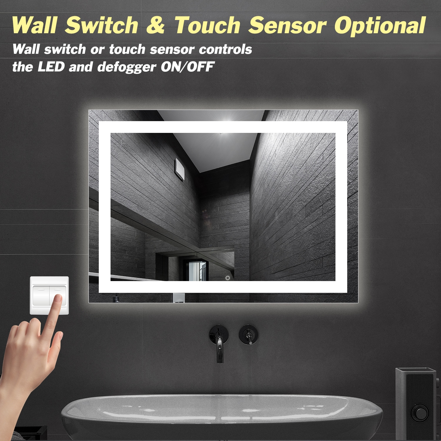 HomLux 1MA024230TD-OL Framed-Bath-Mirrors - View #8