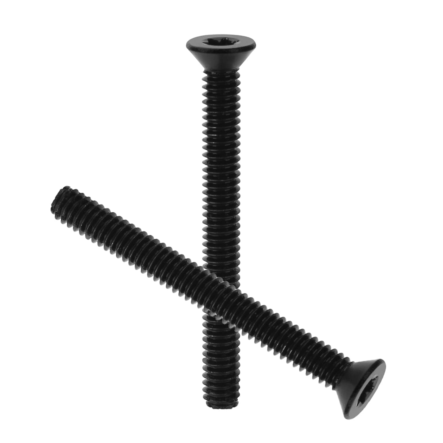 Phyfalip  Trailer Deck Screws 516 18 x 3 Inch Flat Head Floorboard Thread Cutting T40 Star Drive Alloy Steel Black Phosphate Corrosion Resistant