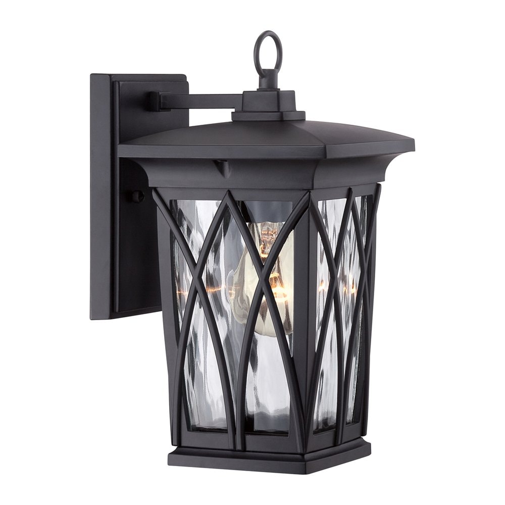 Quoizel Grover 17-in H Mystic Black Medium Base (E-26) Outdoor Wall Light