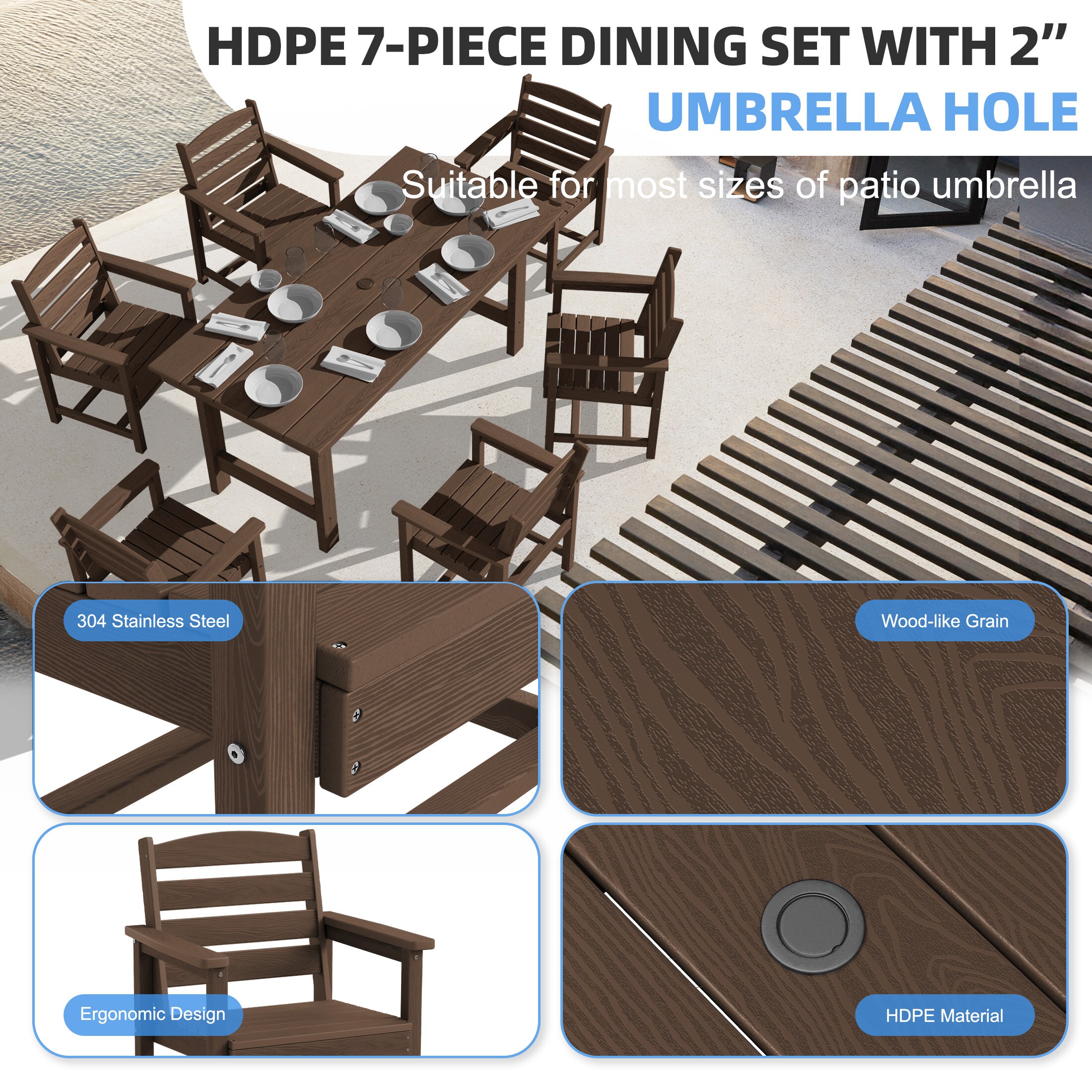 JEAREY PEJYCZY07-BN Patio-Dining-Sets - View #5