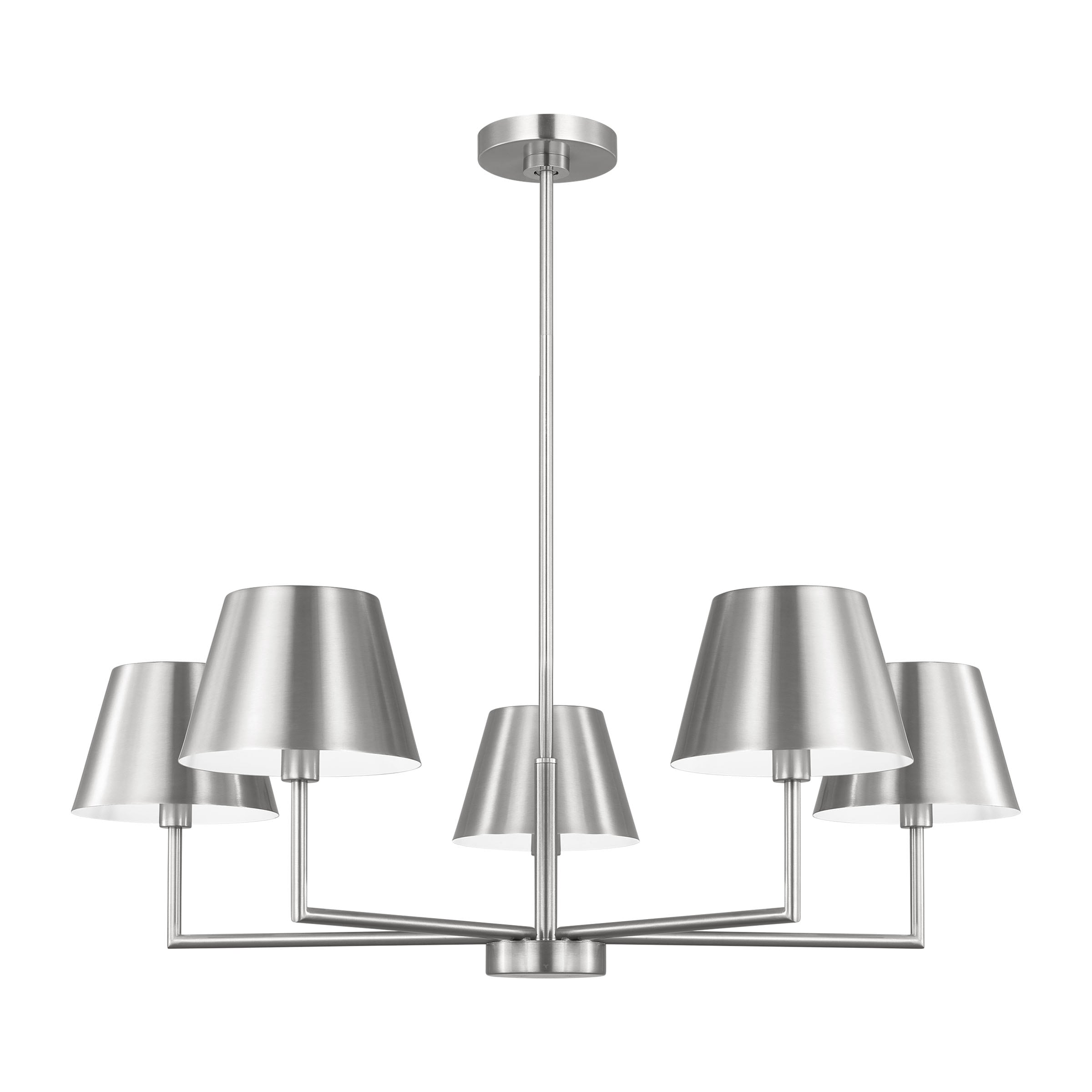 Scott Living DJC1265BS Ender 5 -Light Brushed Nickel Modern/contemporary For Use in Dining Rooms, Living Rooms Chandelier