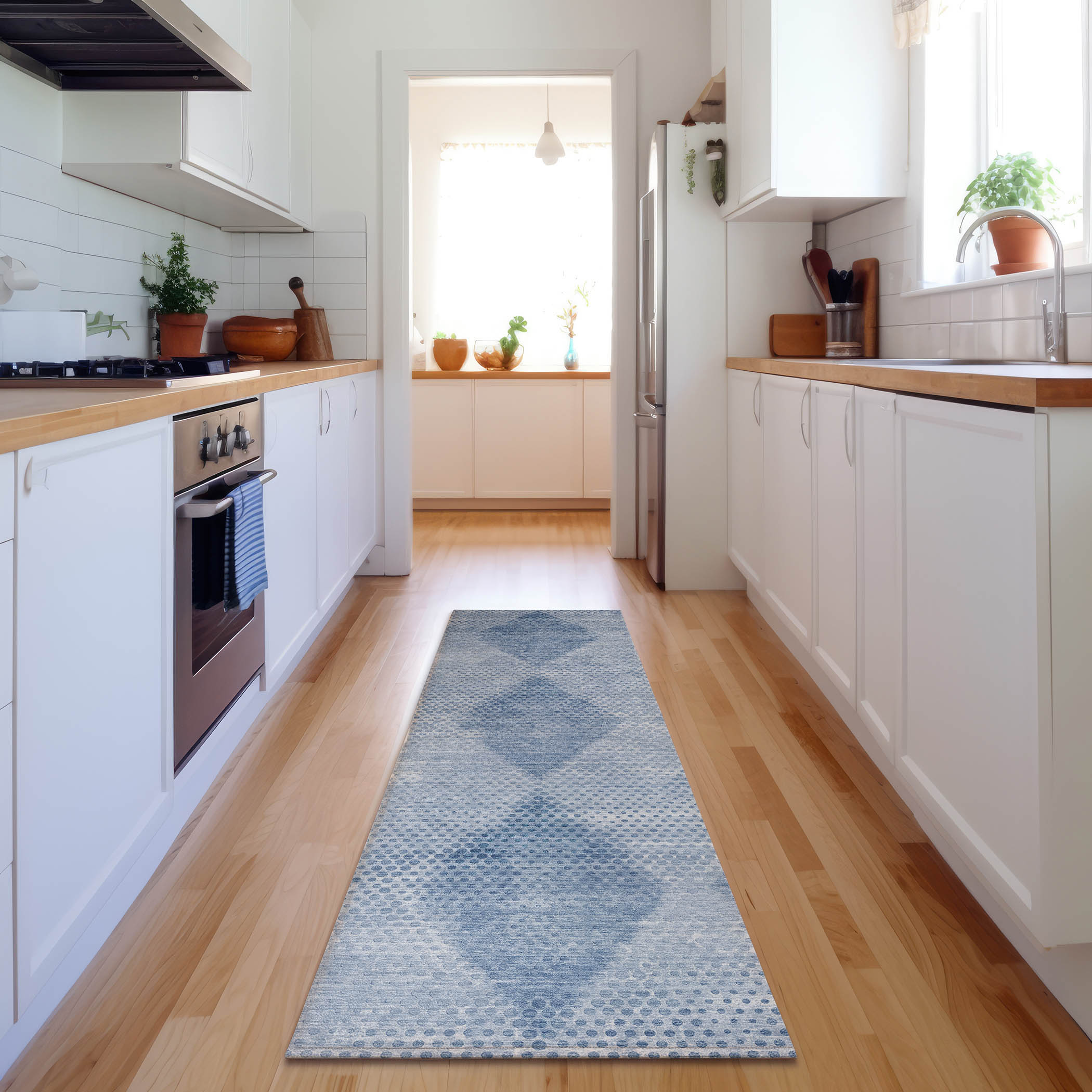 Addison Rugs AMF555GE30X46 Mayfield AMF555GE 2 x 3 (ft) Loomed Polyester Green Rectangular Indoor Geometric Machine washable Area rug
