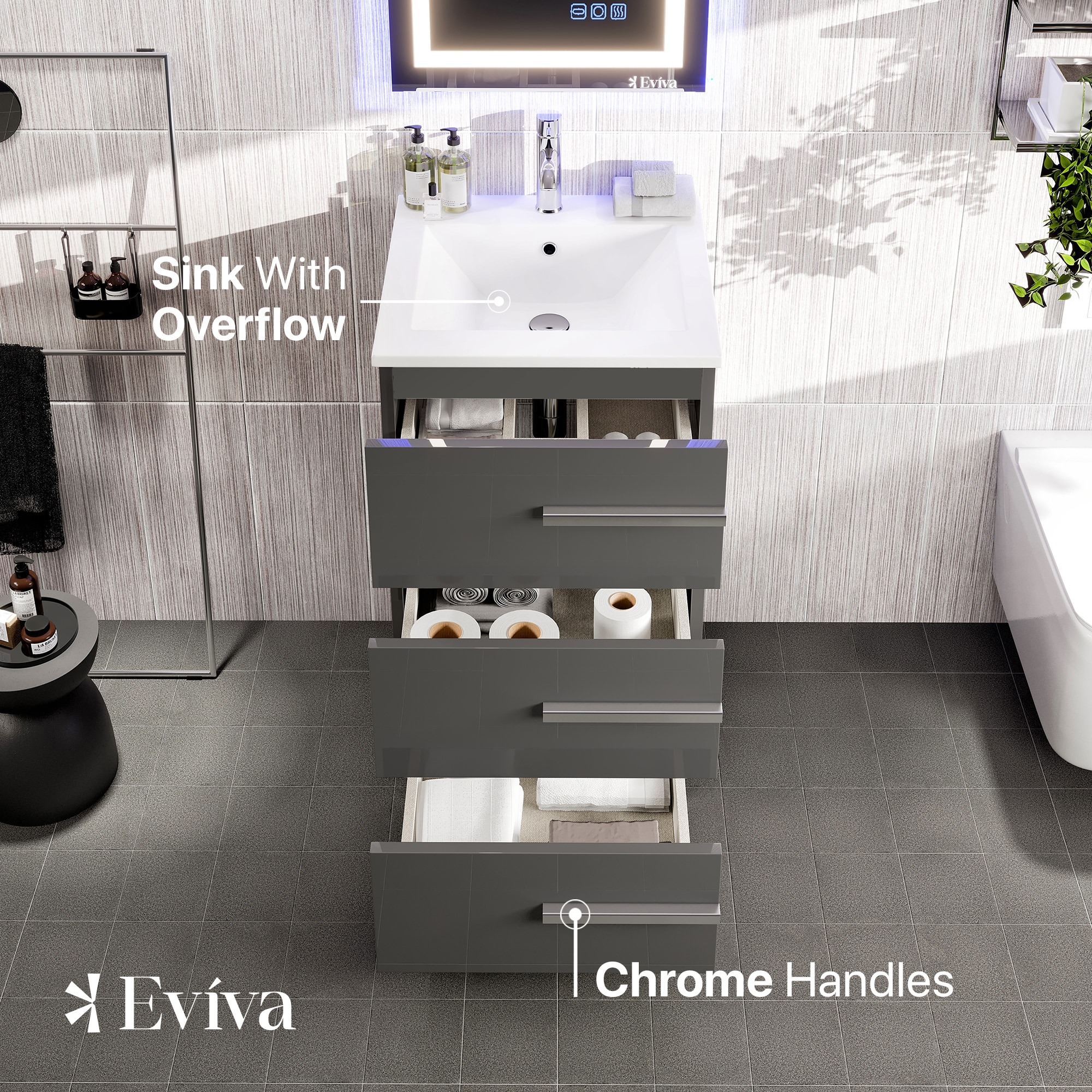 Eviva EVVN580-20GR Bath-Vanity-Combo - View #3
