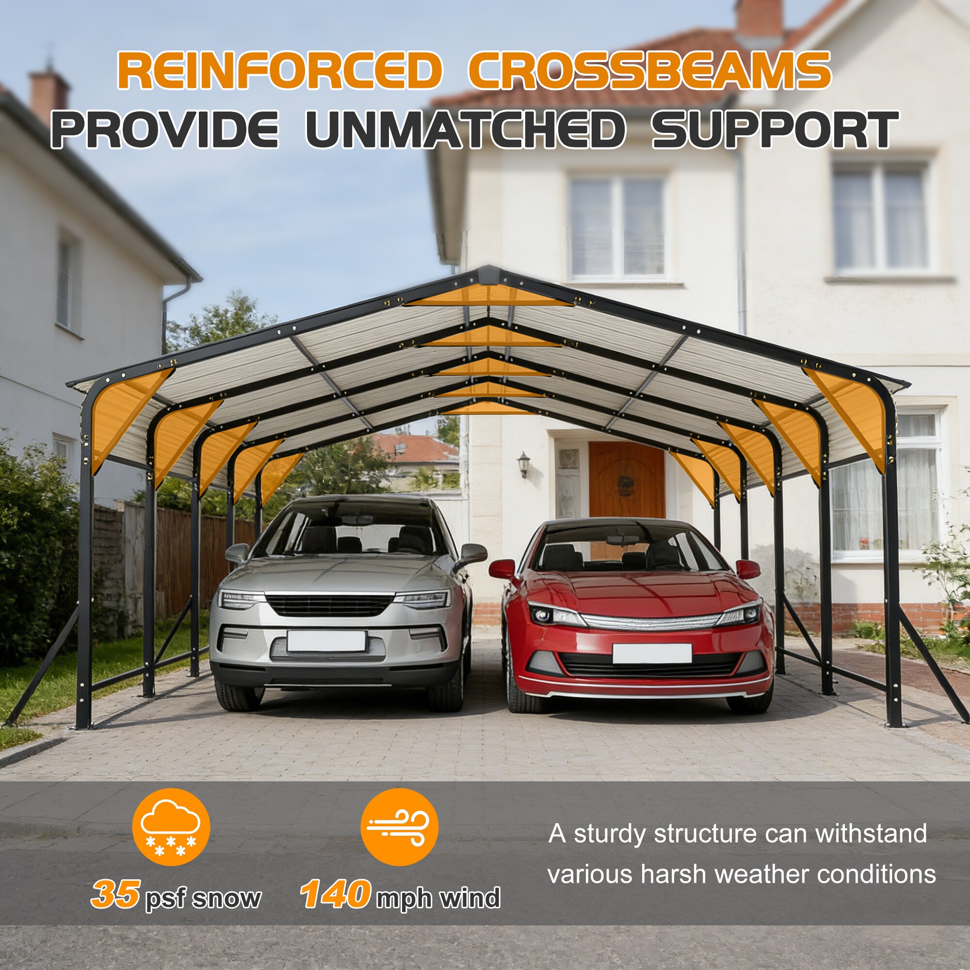 LUXEYARD DS-Y-W2505-P442164 Carport-Covers - View #5