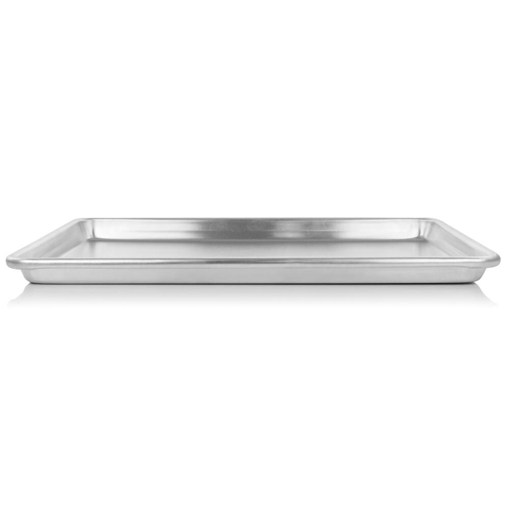 Oster 17 Inch x 12 Inch Baker's Glee Aluminum Cookie Sheet - Silver,  Reinforced Rim, Oven Safe in the Bakeware department at