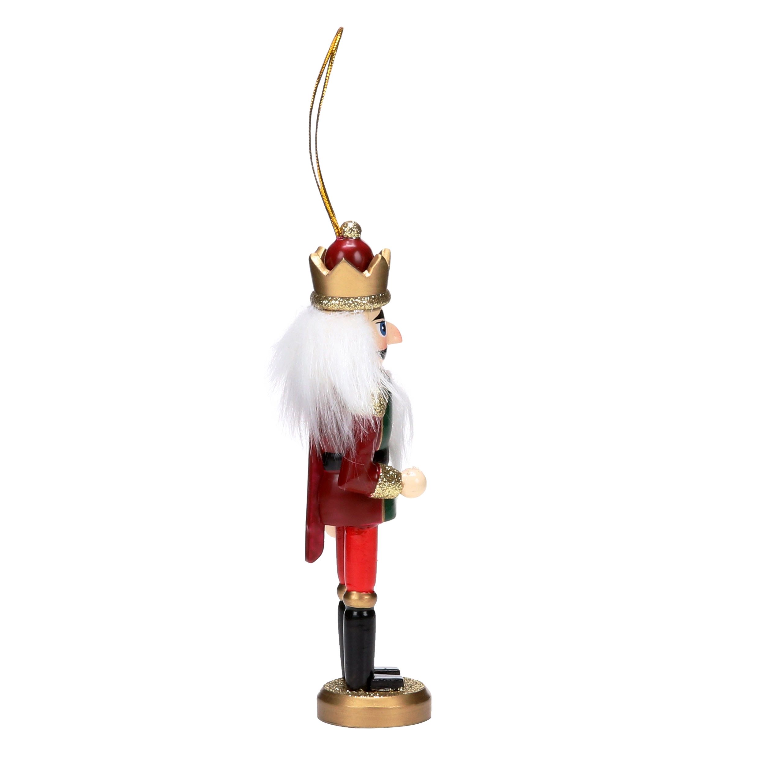 Kansas City Chiefs Wood Nutcracker Ornament