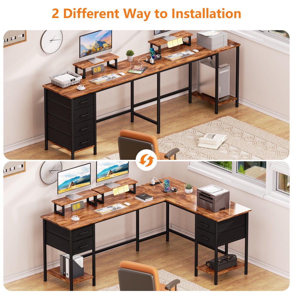 Furologee CD-026V1-C-66-1-RB desks - View #5