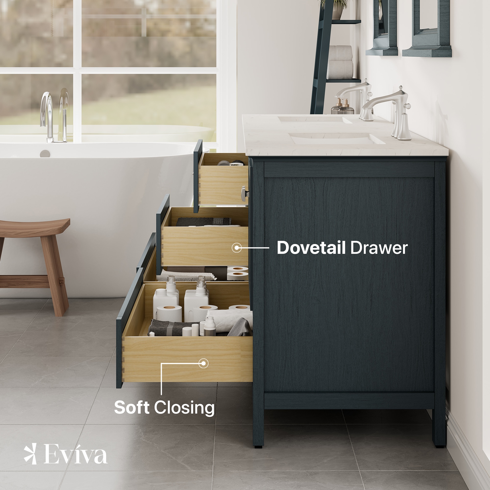 Eviva EVVN612-72AB-Q Bath-Vanity-Combo - View #5