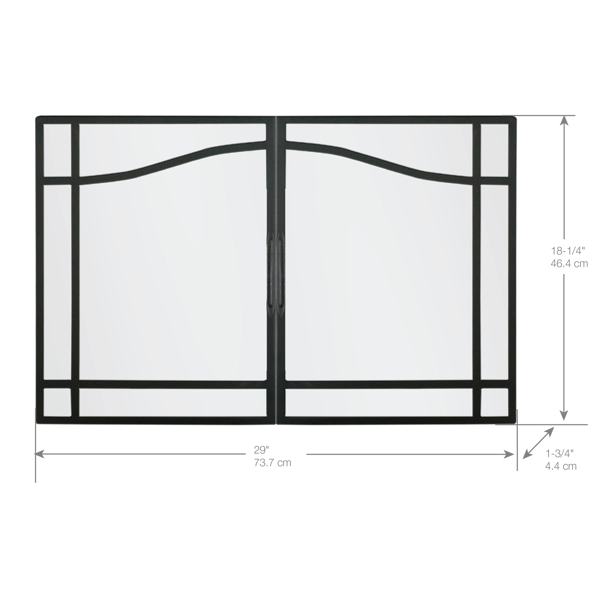 Dimplex BFSDOOR33BLK Glass-Fireplace-Doors - View #2