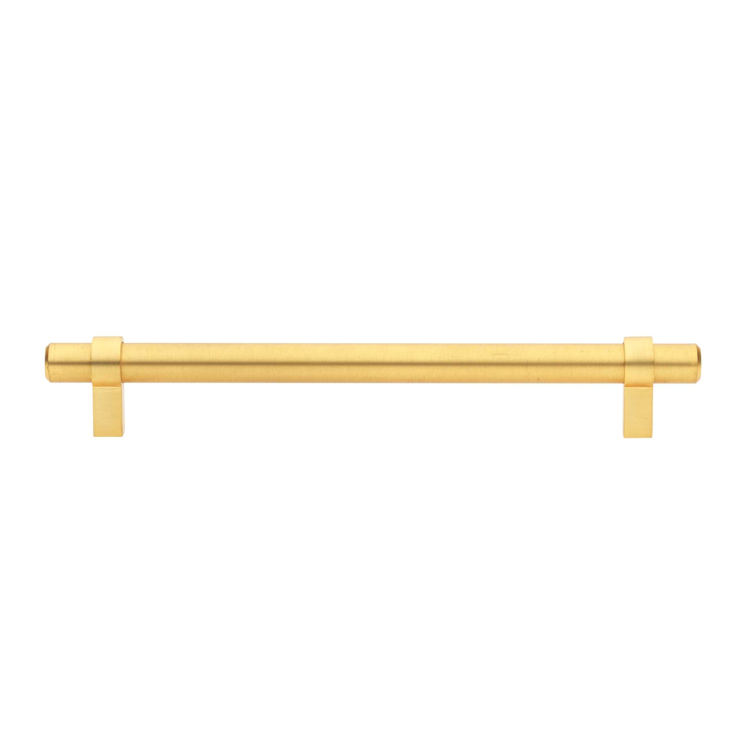GlideRite Hardware 4009-178-SG-5 7 in. Center to Center Satin Gold Solid Steel Bar Pull - 4009-178-SG