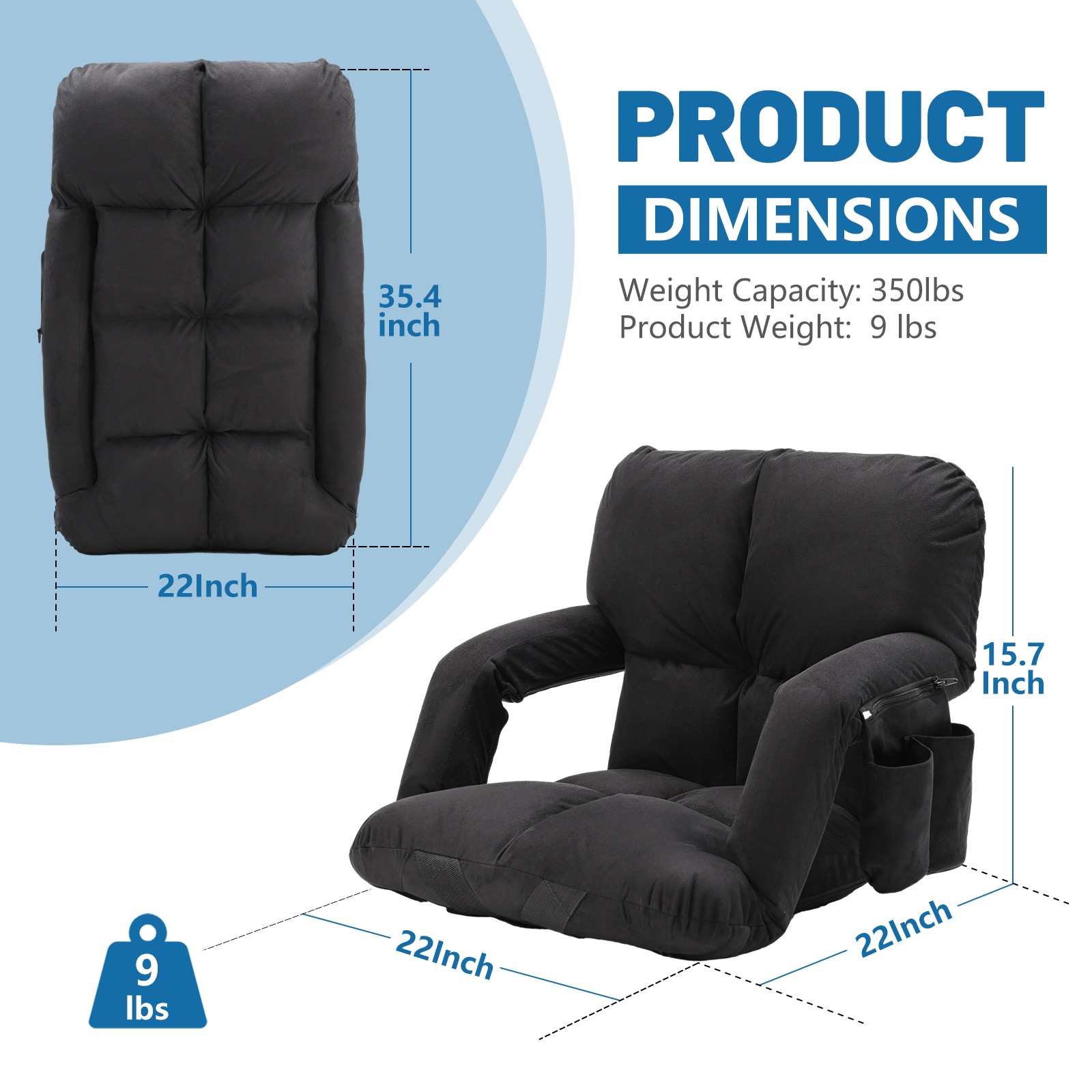 Esazn KTY-RB-S-LYU Bleacher-Cushions - View #3
