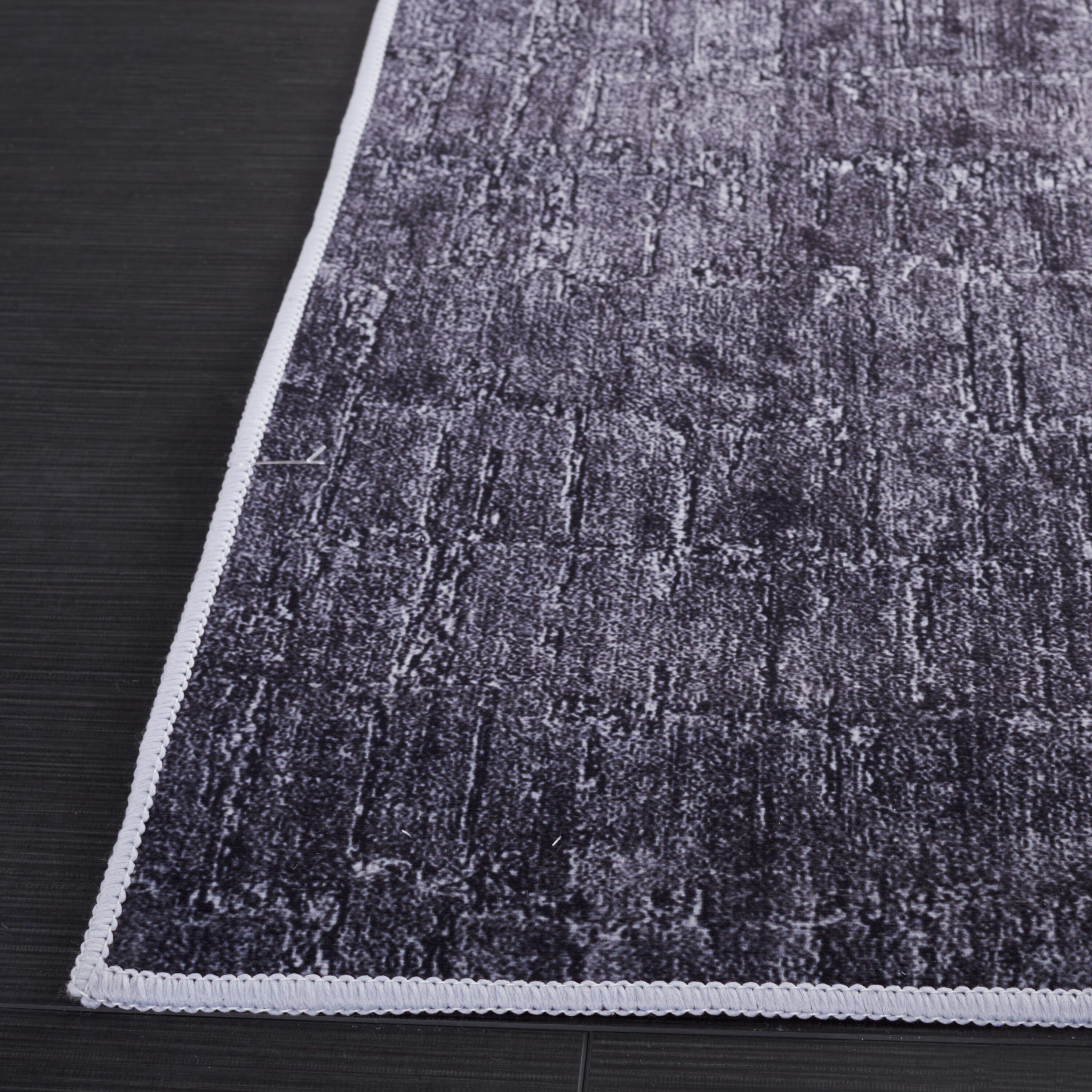 Blue and Beige Abstract Washable 9' x 12' Area Rug
