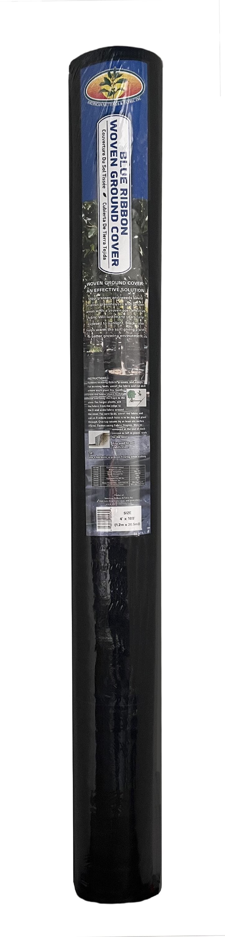 American Nettings & Fabric GC014 100-ft x 4-ft Professional Weed barrier Landscape Fabric