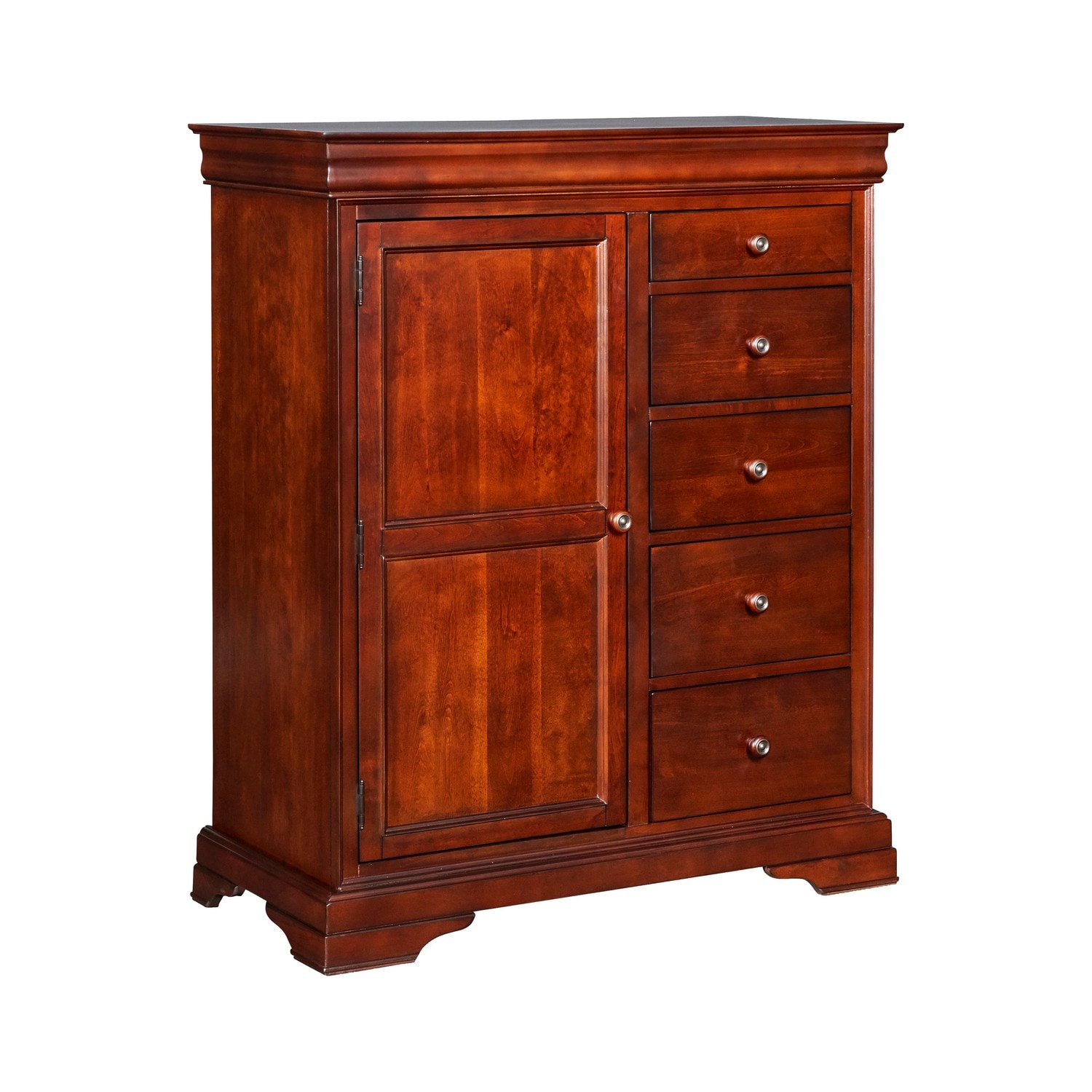 Benzara BM218228 Brown 5-Drawer Accent Chest
