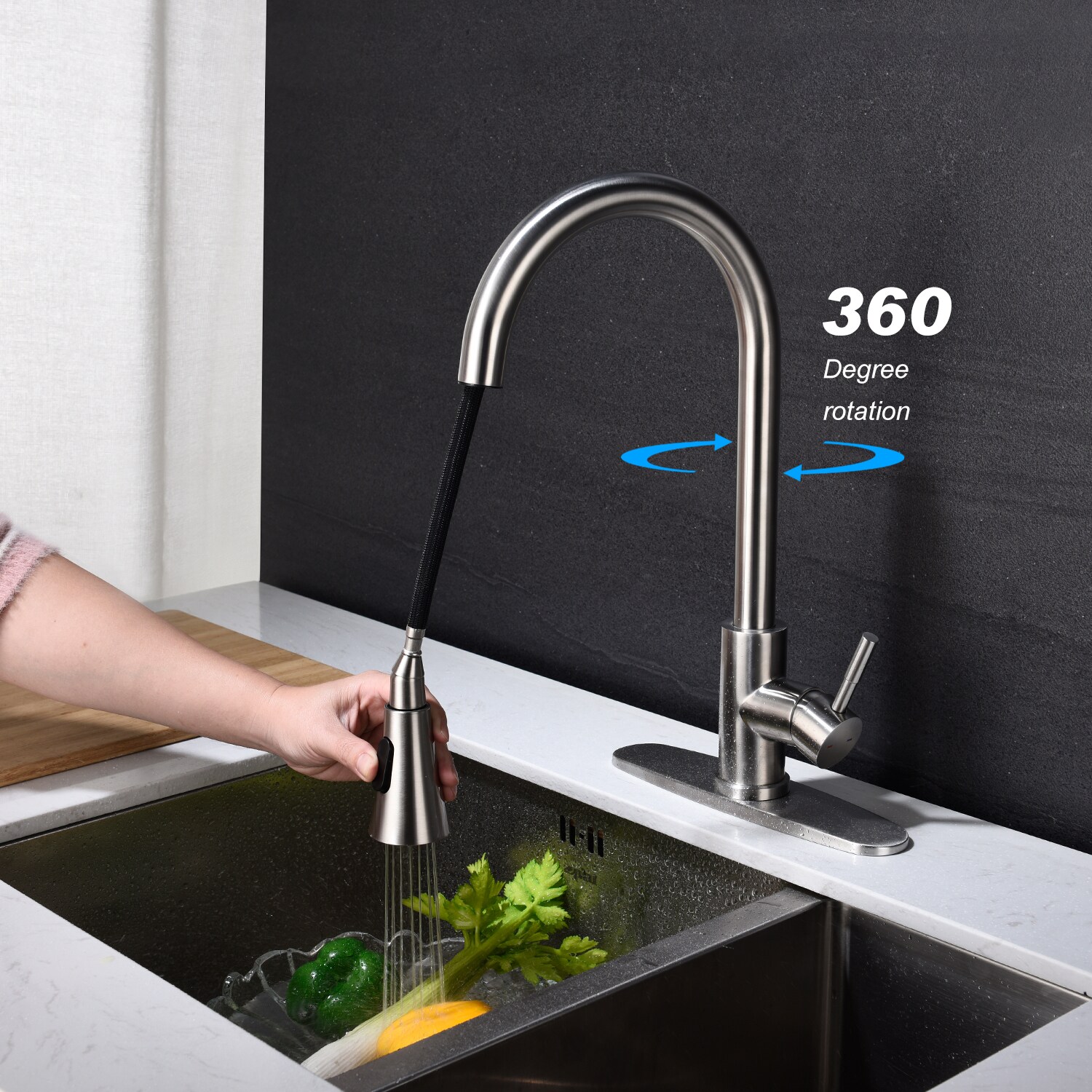 EVERSTEIN Q-898-OTOP Kitchen-Faucets - View #3