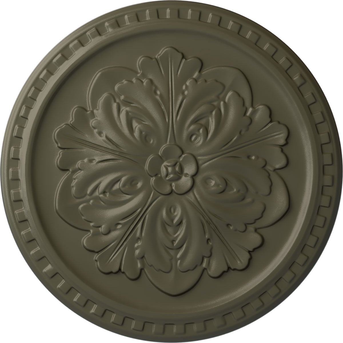 Ekena Millwork CM16ERWHF Emeryville 16.875-in W x 16.875-in L Painted Witch Hazel Polyurethane Whole Ceiling Medallion
