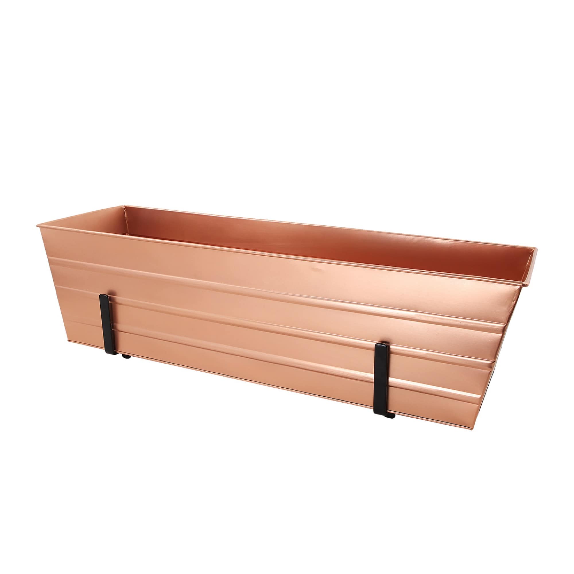 Minuteman International C21C-K6 10.75-in W x 10.75-in H x 10.75-in D Copper Metal Contemporary/Modern Indoor/Outdoor Window box Stand Included