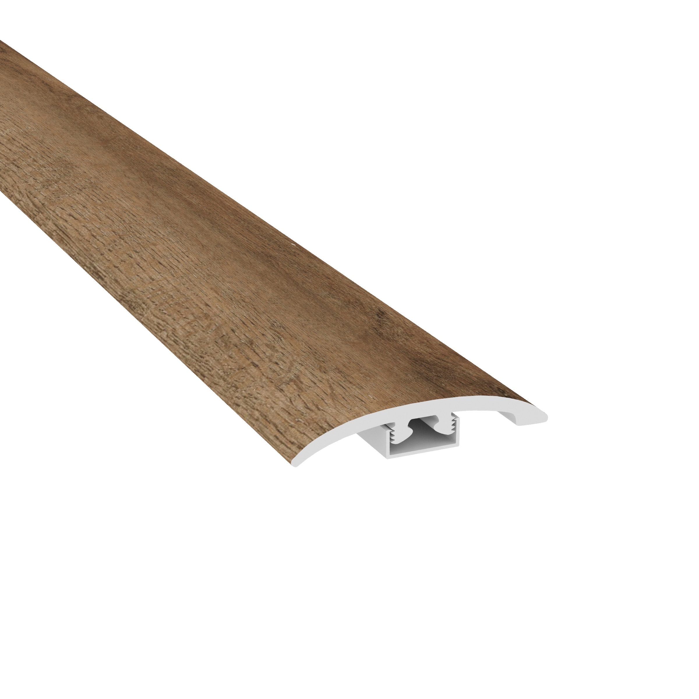 CALI 7902600123 Legends 1.93-in x 72.83-in x 0.28-in Outrigger Oak Prefinished Vinyl Overlap Stair Nosing