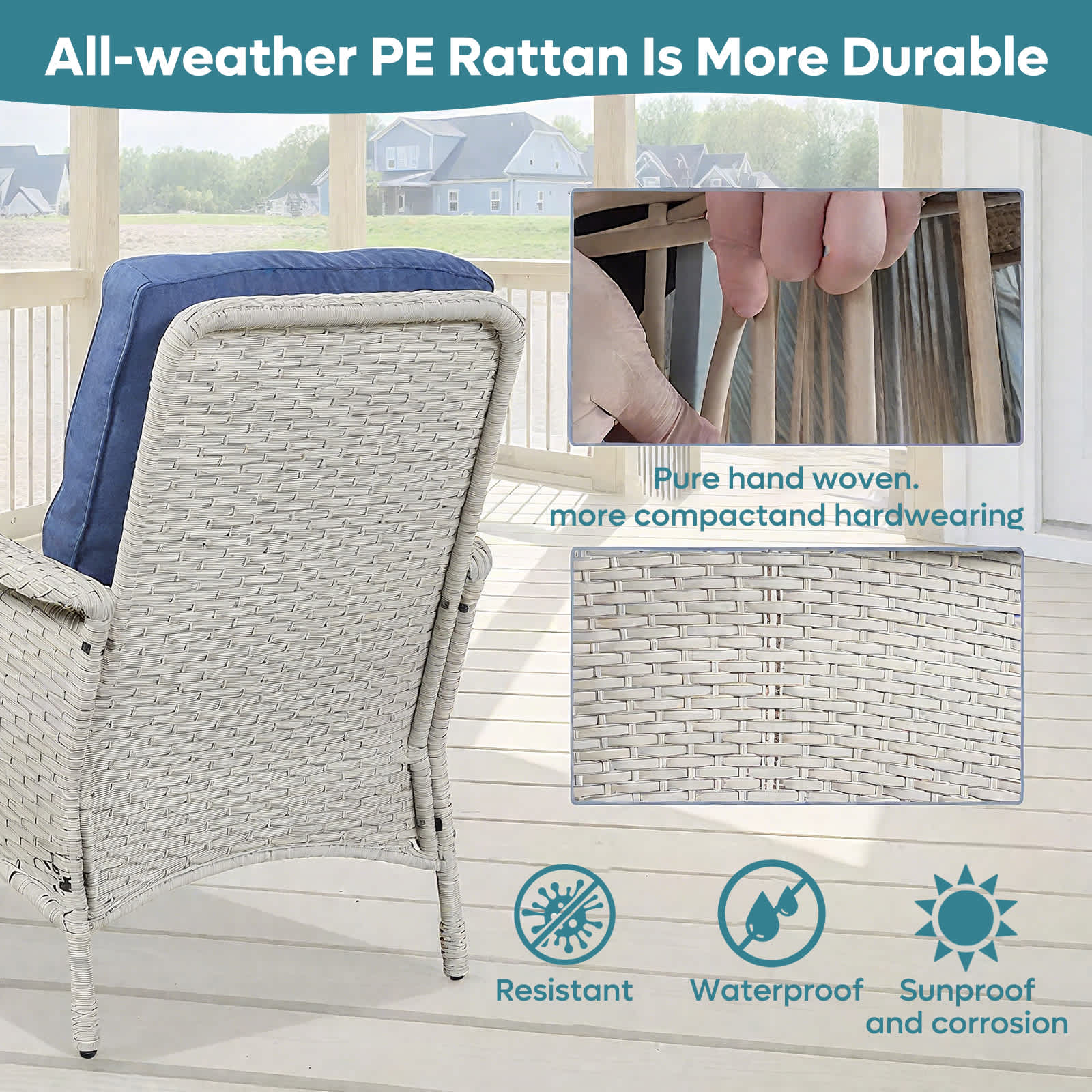 Bestier USLOW-SS045-1 Patio-Chairs - View #6