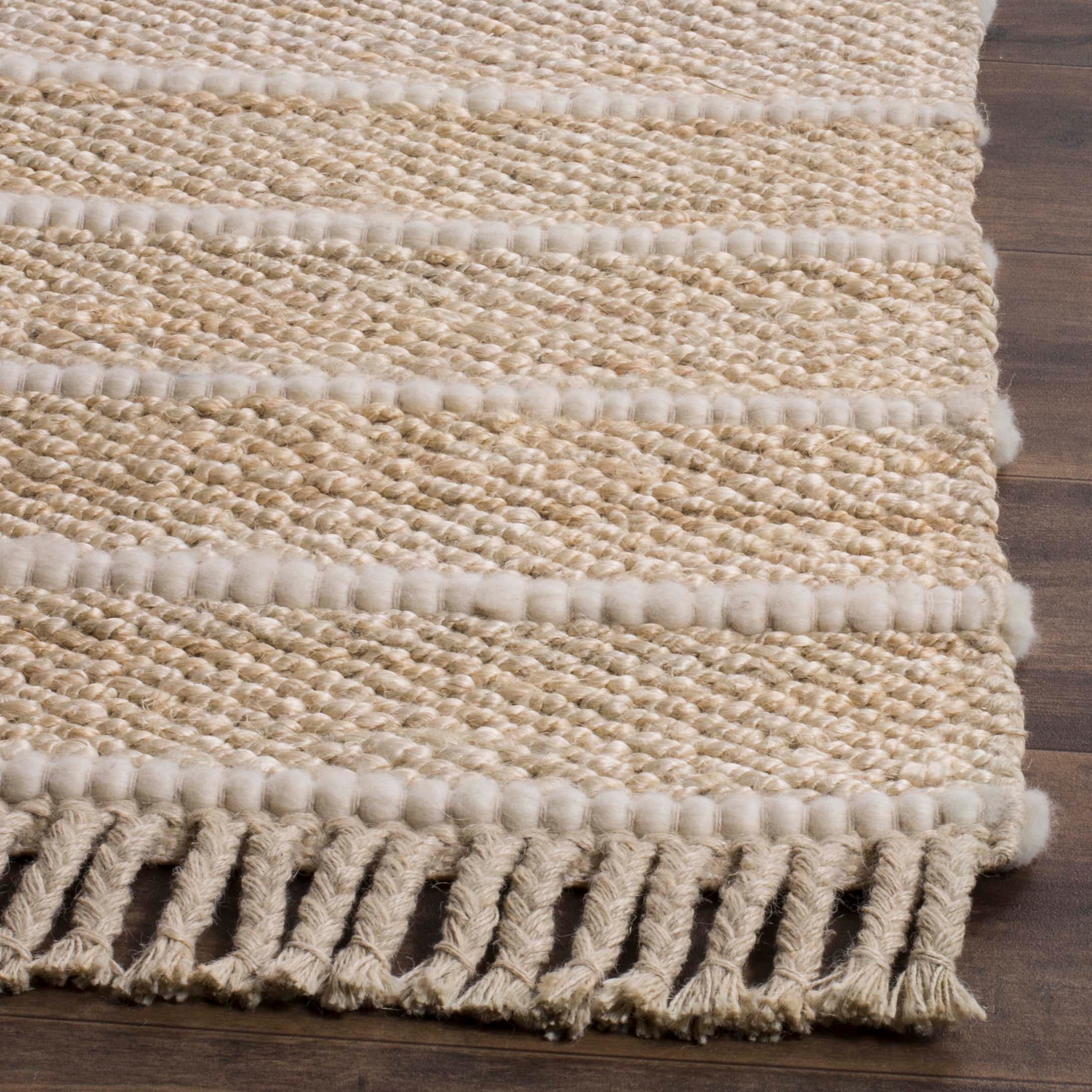 Safavieh Natural Fiber Maldives 4 x 6 Ivory/Ivory Indoor Stripe Coastal ...