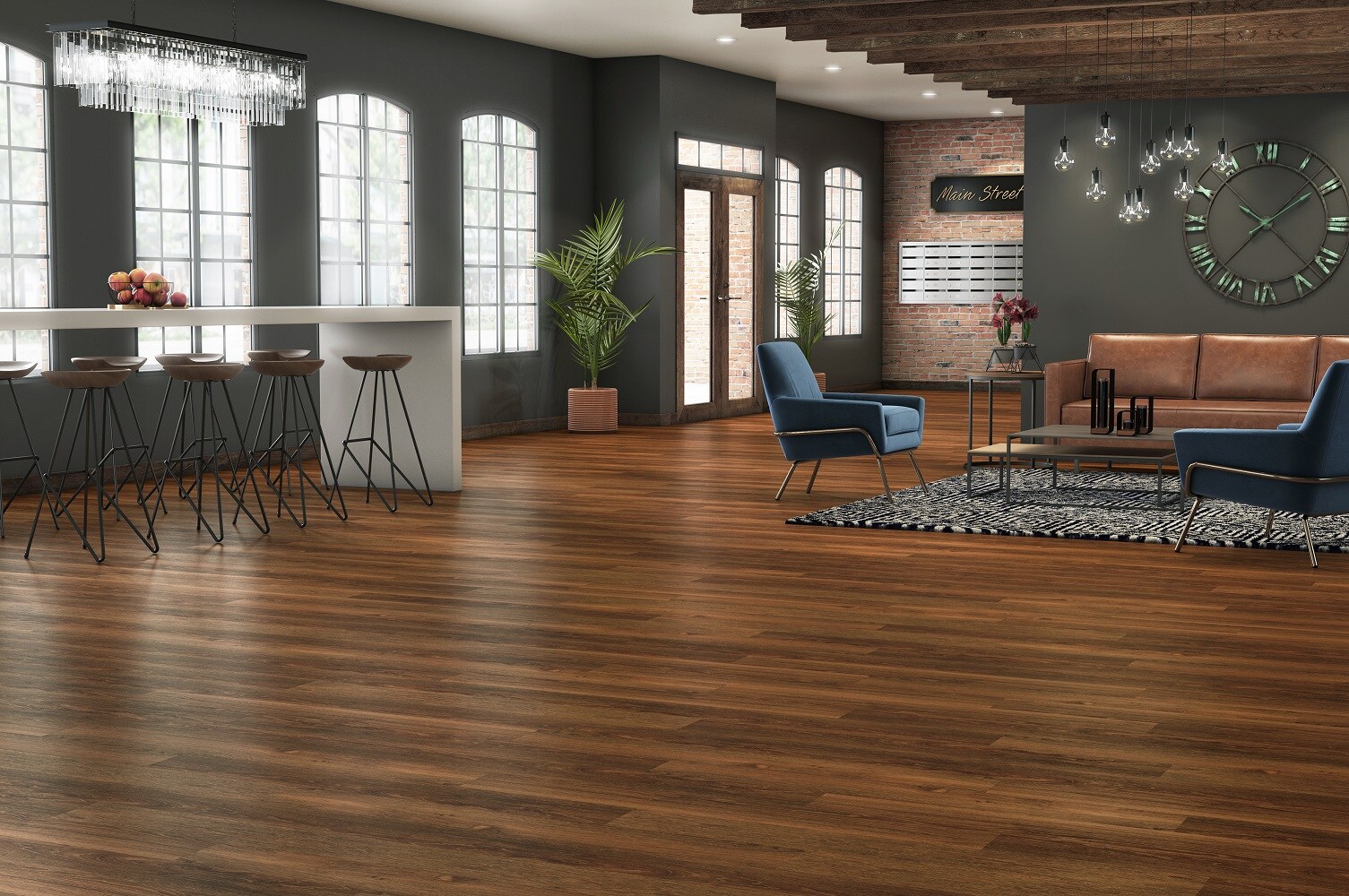 ProCore Pro (Sample) Pro Arden Oak Water Resistant Wood Look Interlocking Luxury Vinyl Plank
