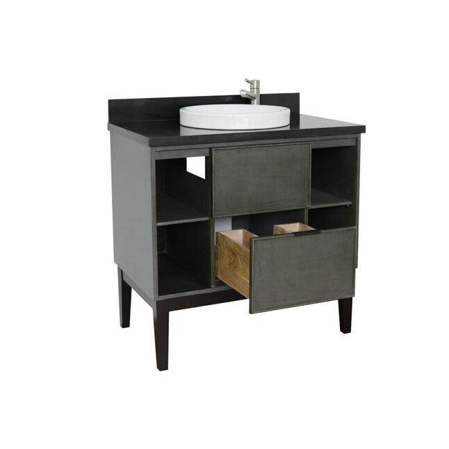 Bellaterra Home LV0502-LY Single Vanity- Cab only 36-in Linen Sage Bellaterra Home LV0502-LY Single Vanity- Cab only 36-in Linen Sage