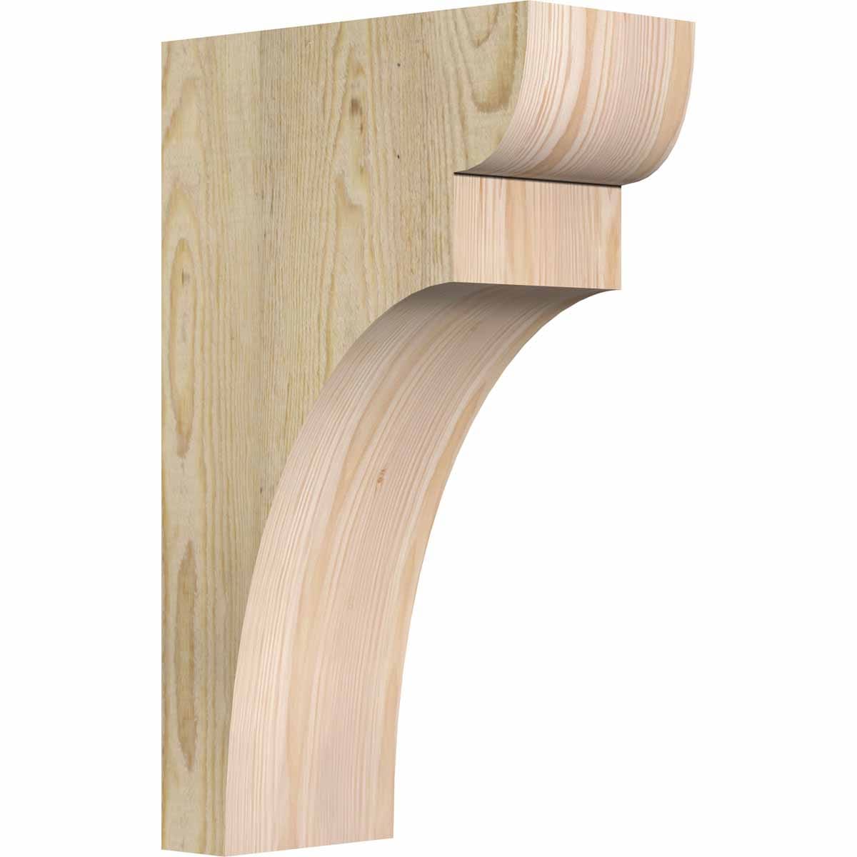Ekena Millwork COR06X12X20YOR00RDF 6-in x 12-in x 20-in Yorktown Unfinished Douglas fir Wood Paintable/Stainable Corbel