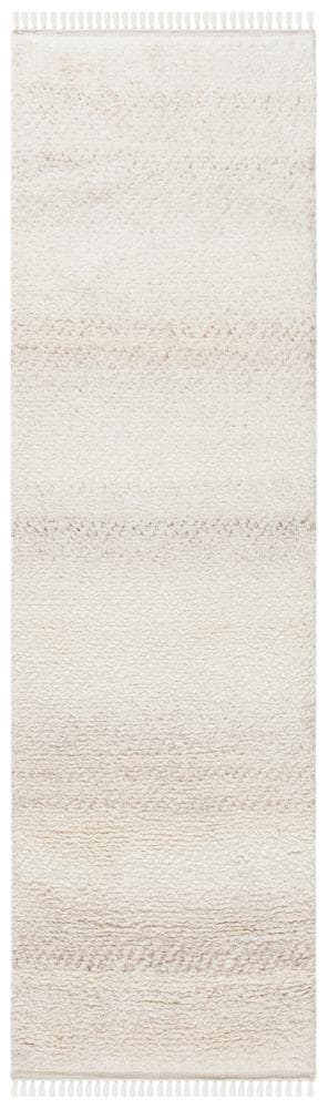 Safavieh CSB521B-28 Casablanca Boras 2 x 8 (ft) Knotted Wool Beige Rectangular Indoor Moroccan Runner rug